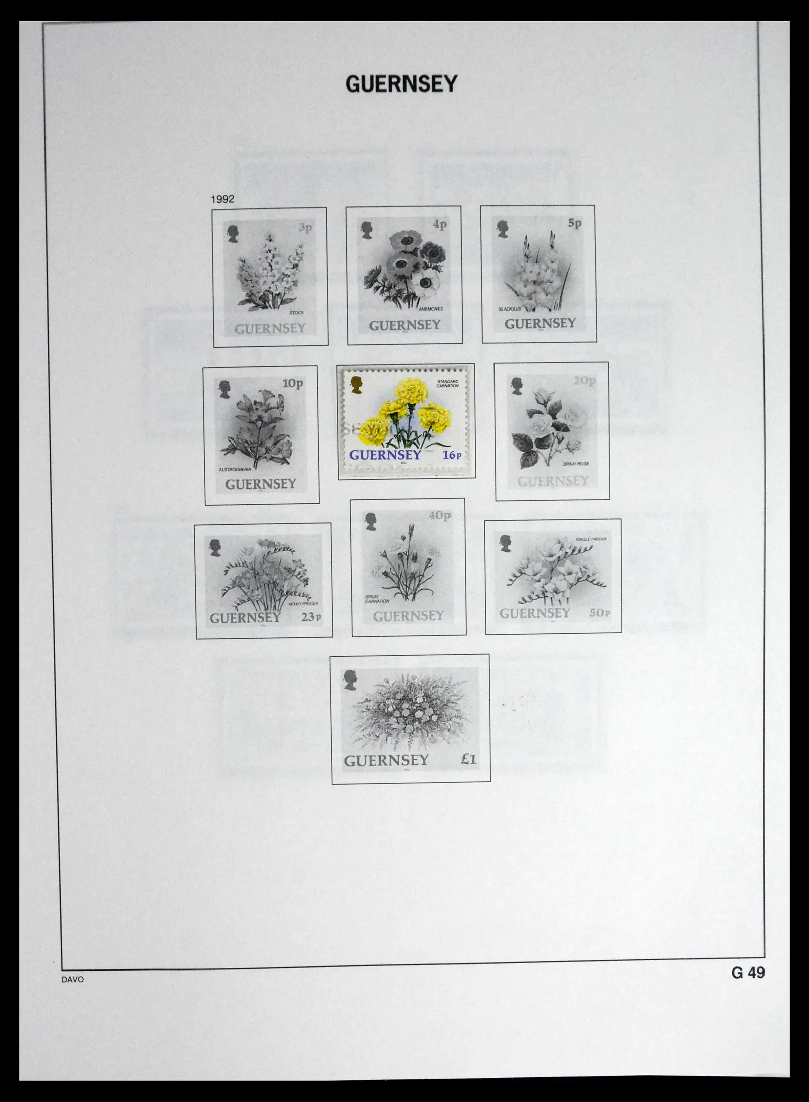 41448 0064 - Postzegelverzameling 41448 Guernsey 1941-2011.