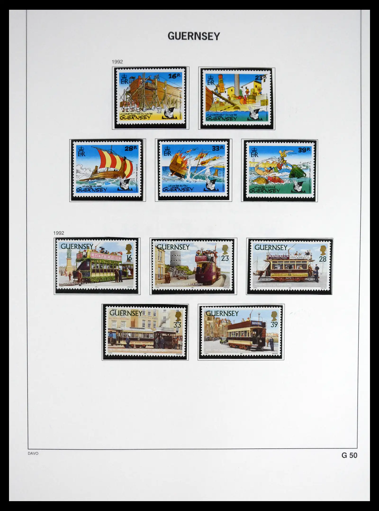 41448 0065 - Postzegelverzameling 41448 Guernsey 1941-2011.