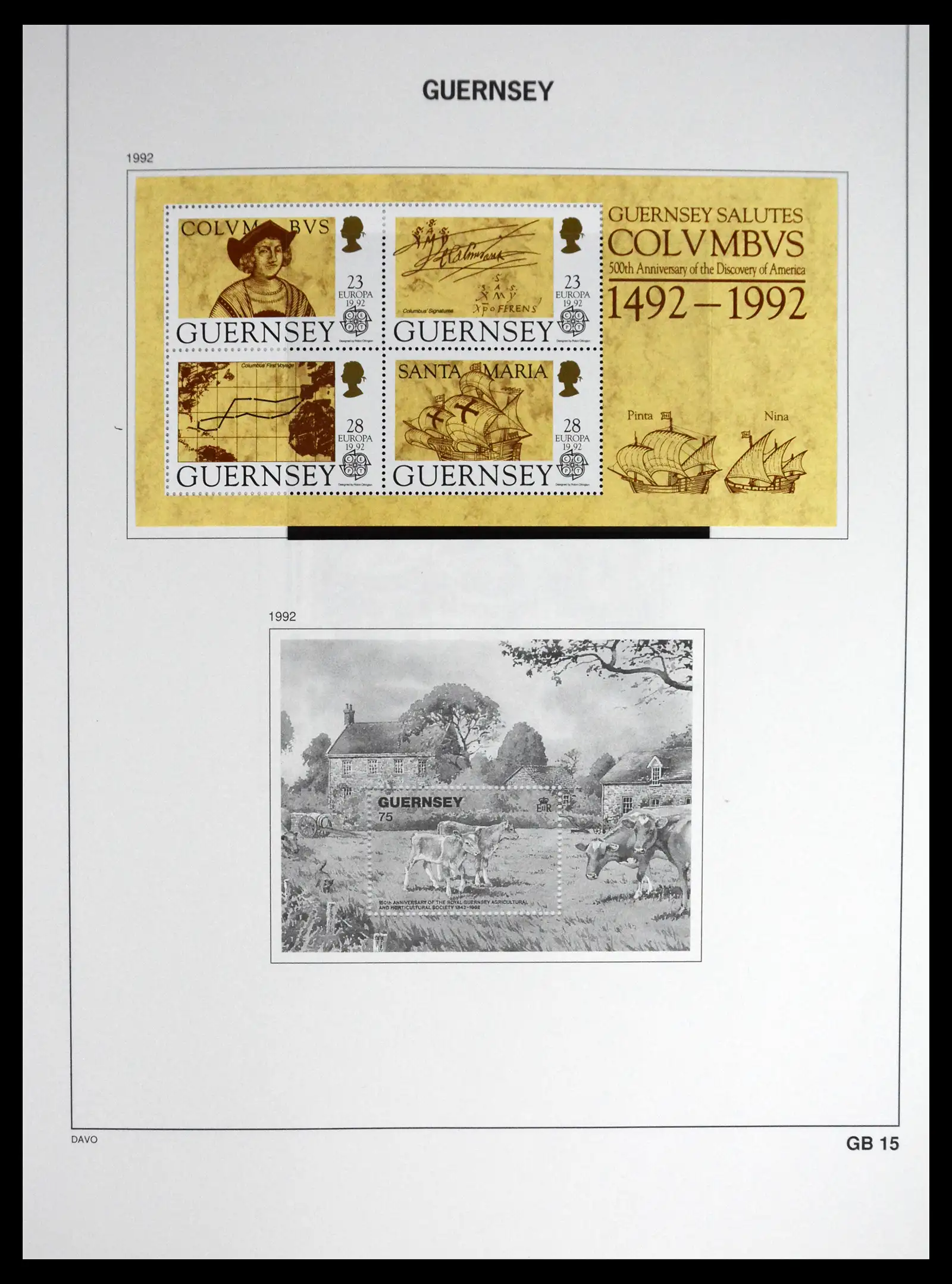 41448 0067 - Postzegelverzameling 41448 Guernsey 1941-2011.