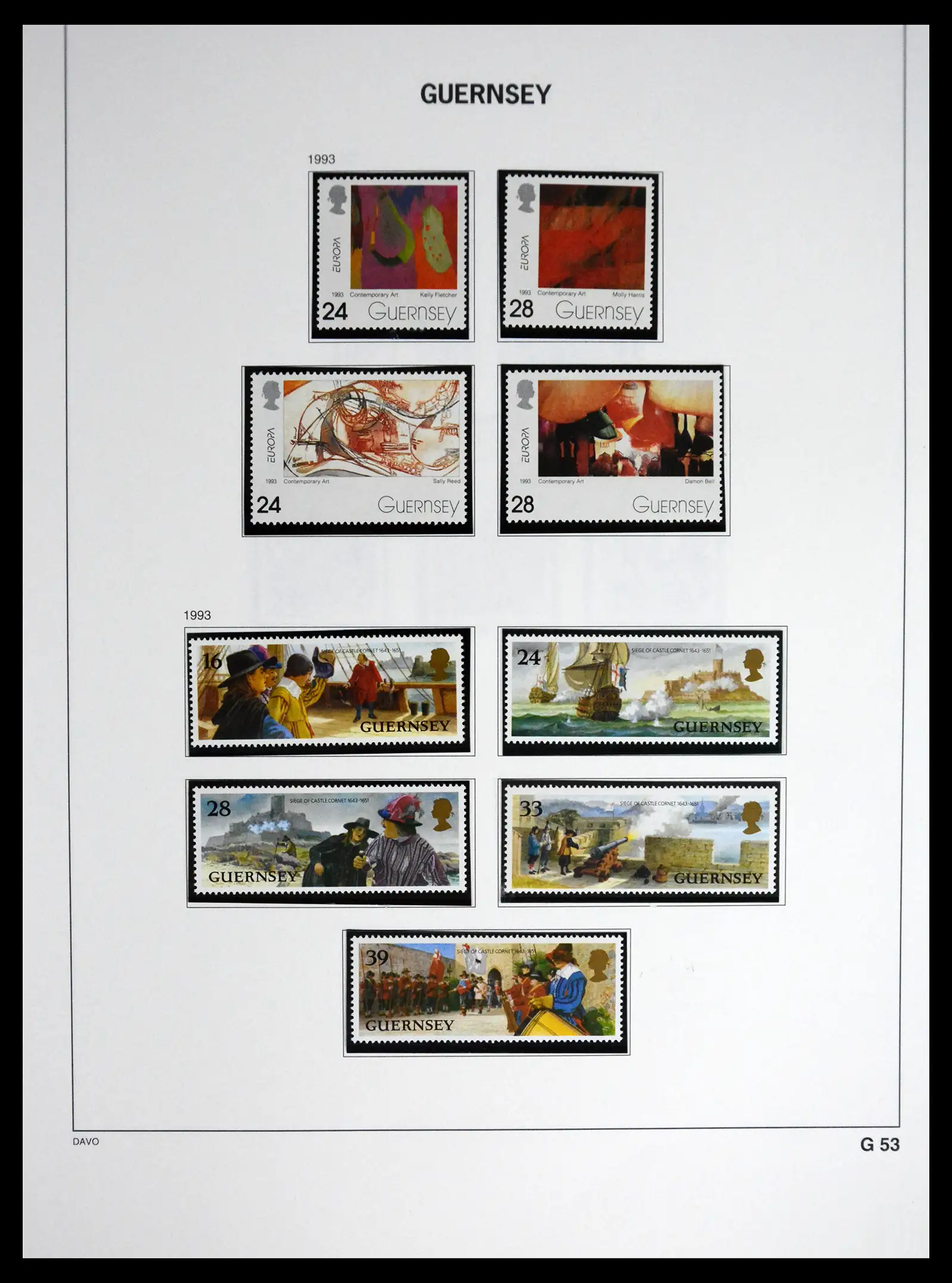 41448 0070 - Postzegelverzameling 41448 Guernsey 1941-2011.