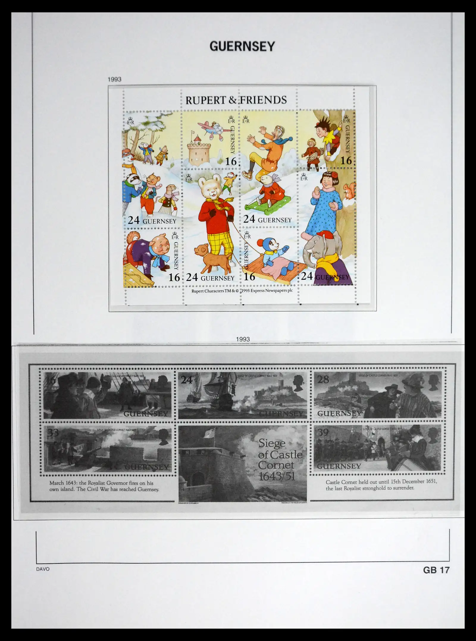 41448 0072 - Postzegelverzameling 41448 Guernsey 1941-2011.