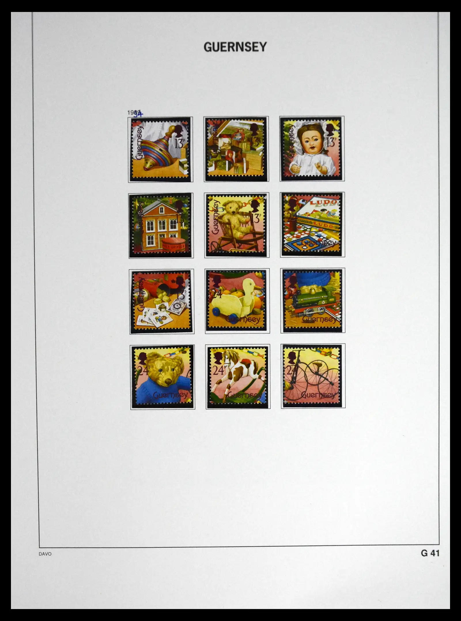 41448 0077 - Postzegelverzameling 41448 Guernsey 1941-2011.
