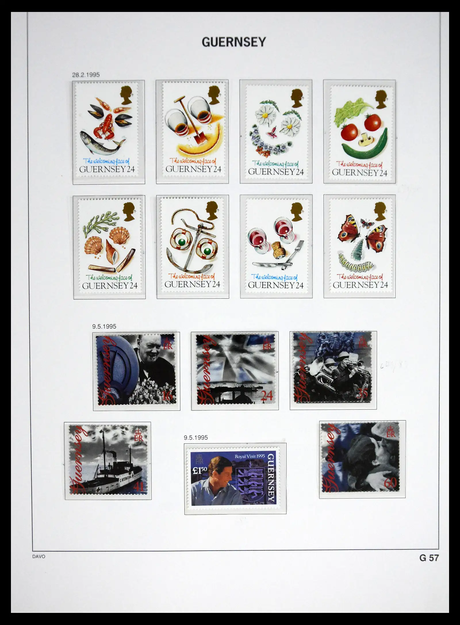 41448 0080 - Postzegelverzameling 41448 Guernsey 1941-2011.