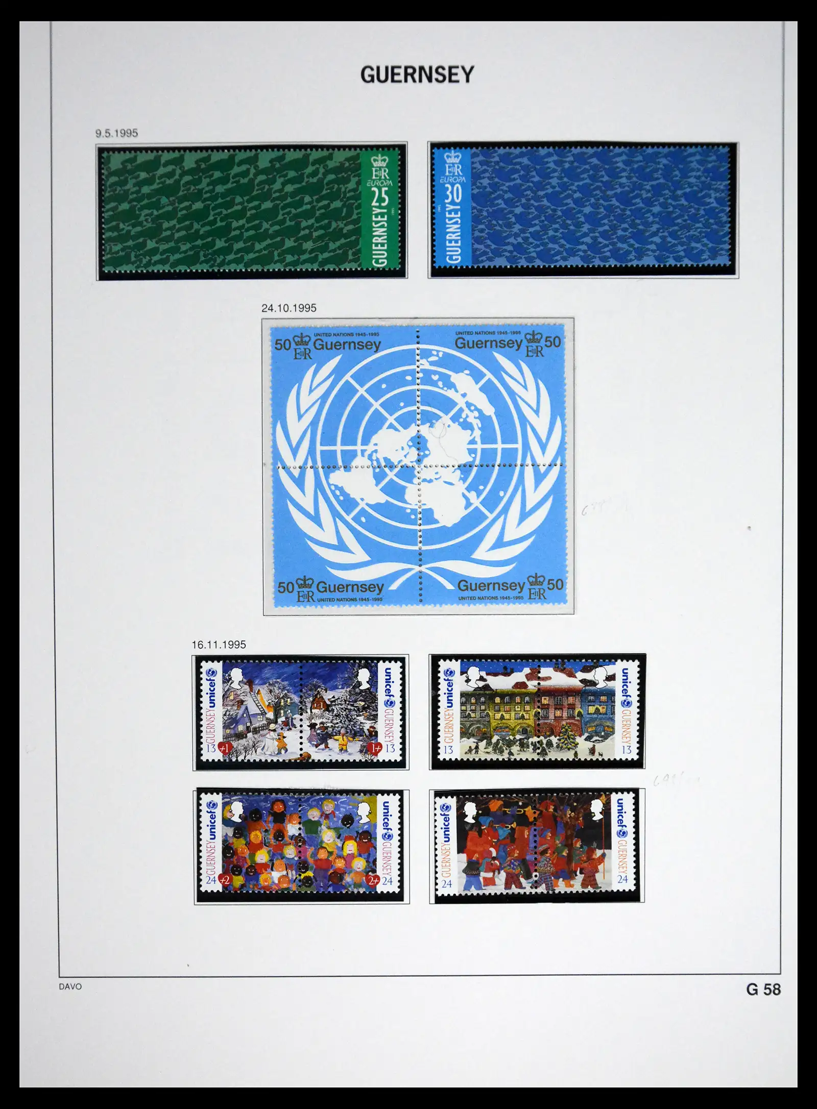 41448 0081 - Postzegelverzameling 41448 Guernsey 1941-2011.