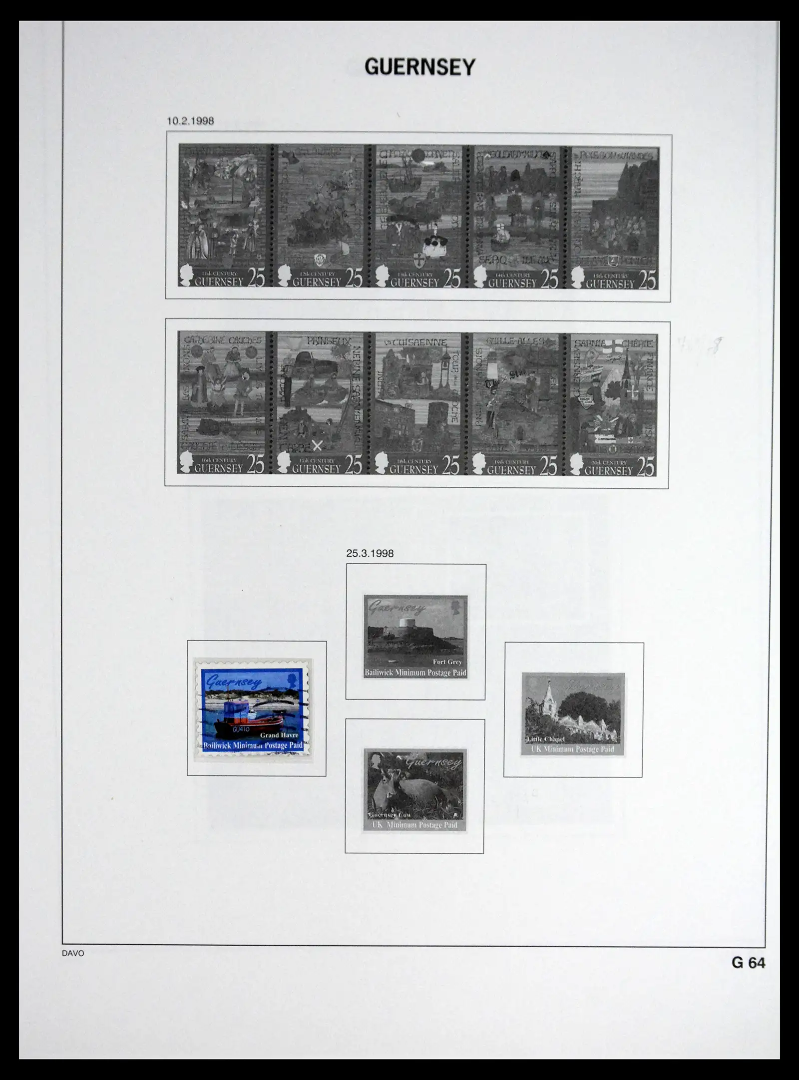 41448 0085 - Postzegelverzameling 41448 Guernsey 1941-2011.