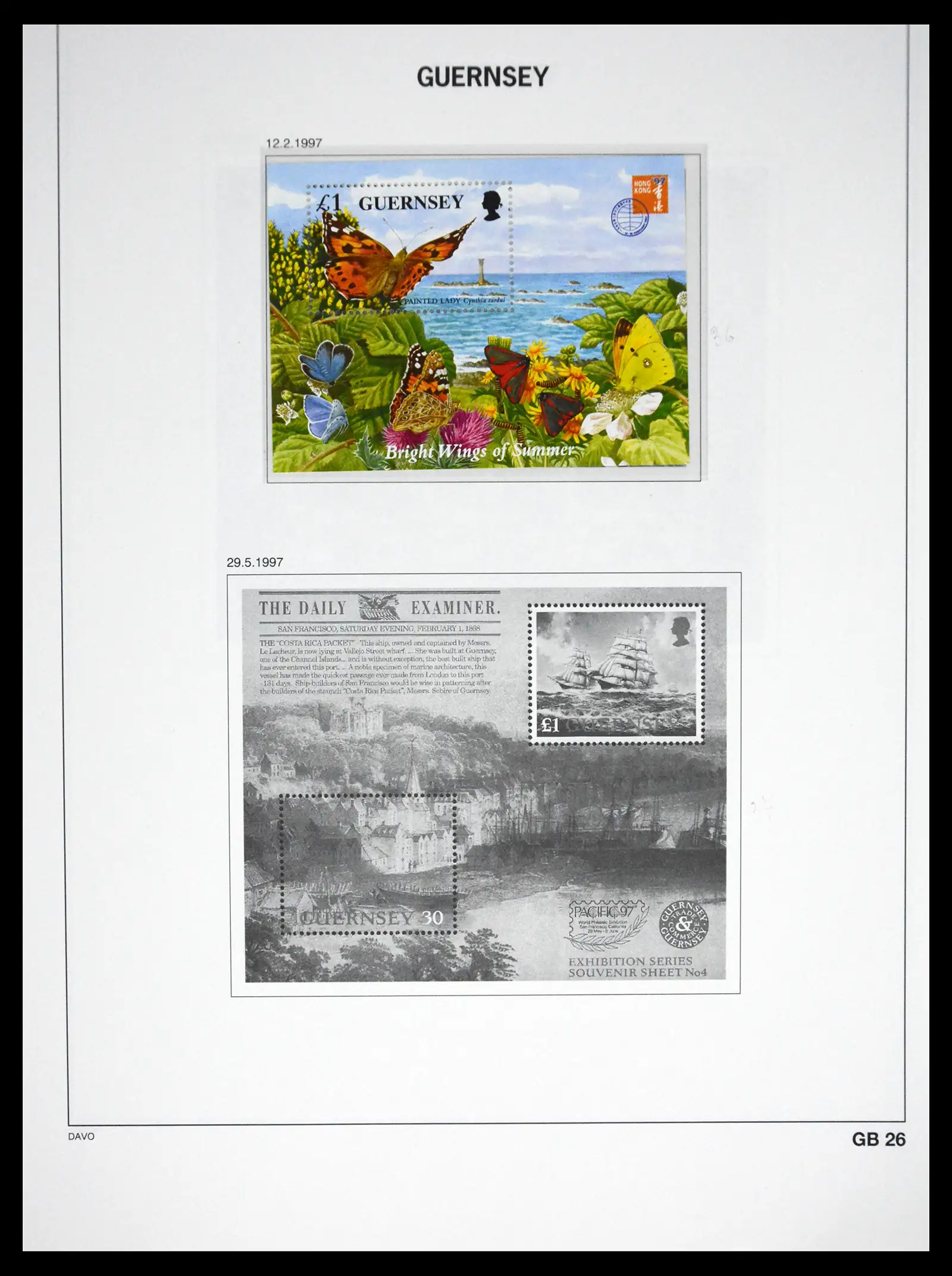 41448 0086 - Postzegelverzameling 41448 Guernsey 1941-2011.