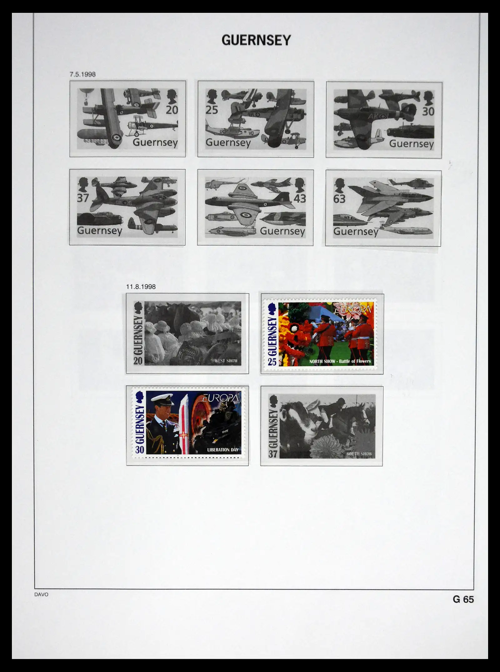 41448 0087 - Postzegelverzameling 41448 Guernsey 1941-2011.