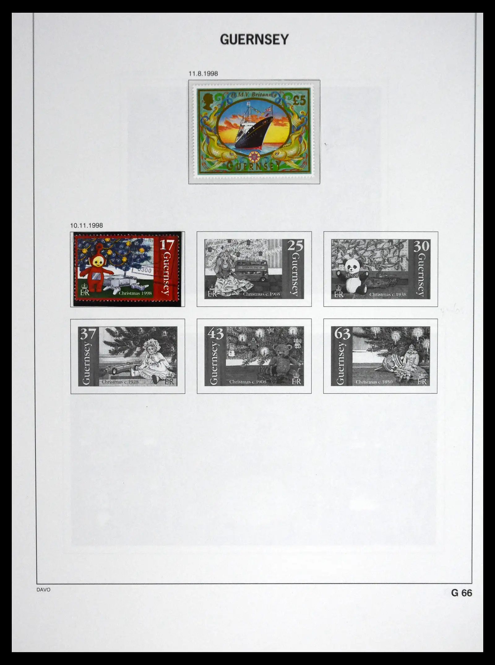 41448 0088 - Postzegelverzameling 41448 Guernsey 1941-2011.