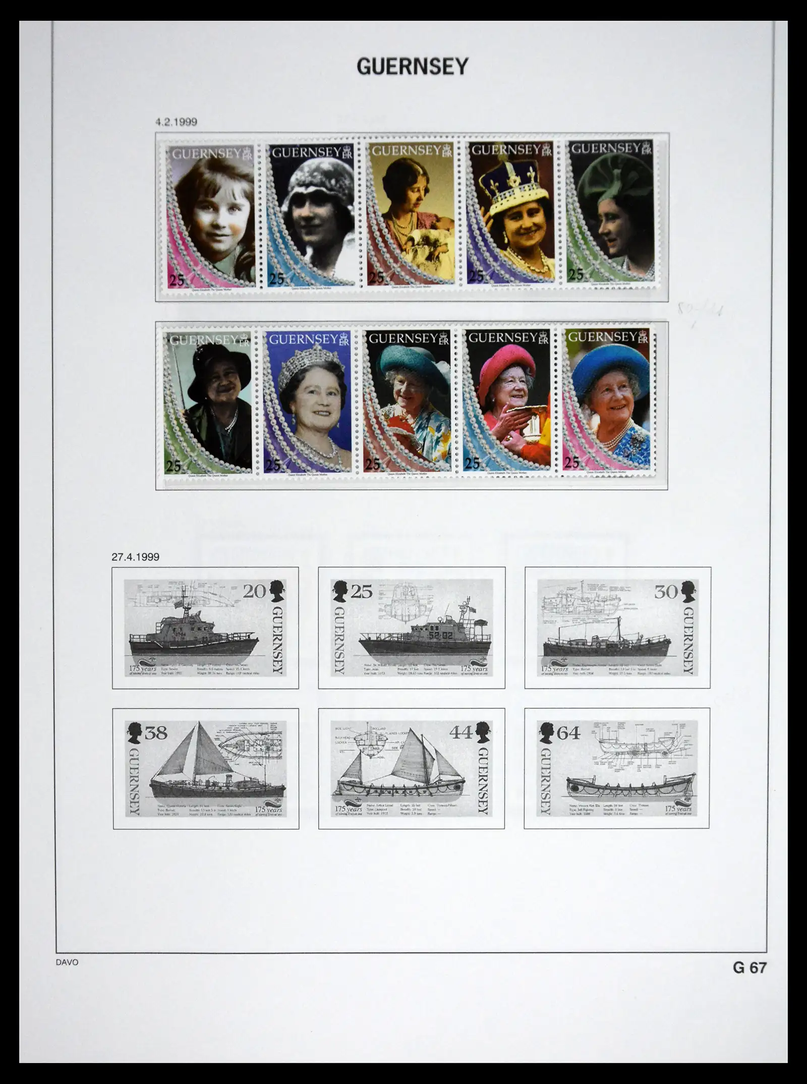 41448 0089 - Postzegelverzameling 41448 Guernsey 1941-2011.