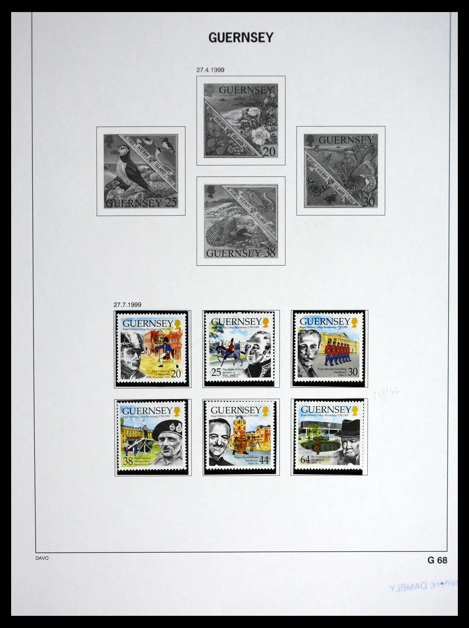 41448 0090 - Postzegelverzameling 41448 Guernsey 1941-2011.