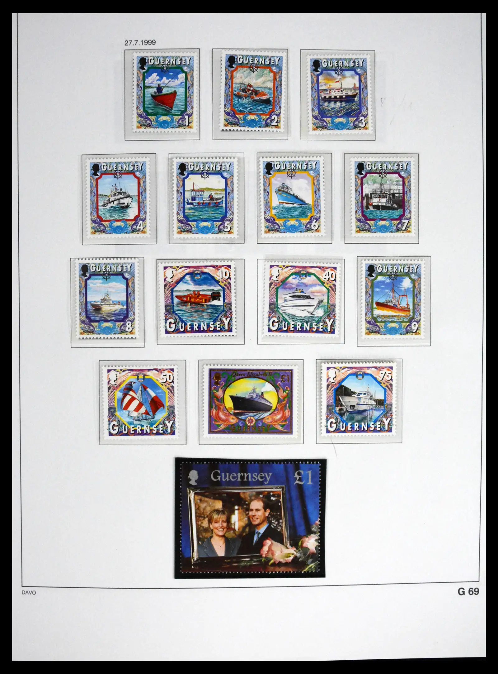 41448 0091 - Postzegelverzameling 41448 Guernsey 1941-2011.