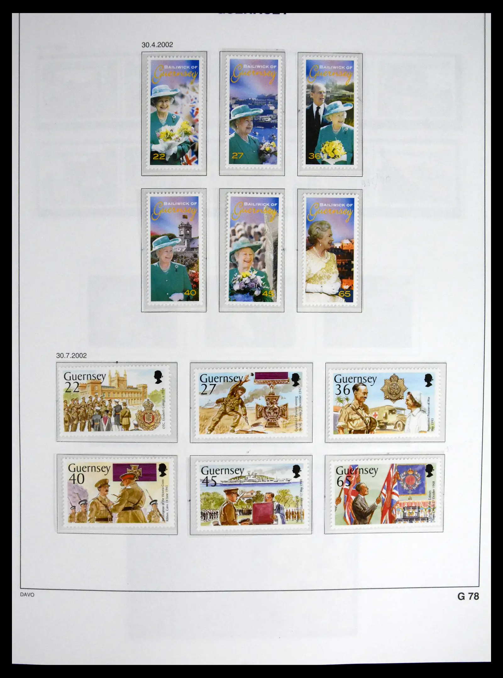 41448 0098 - Postzegelverzameling 41448 Guernsey 1941-2011.