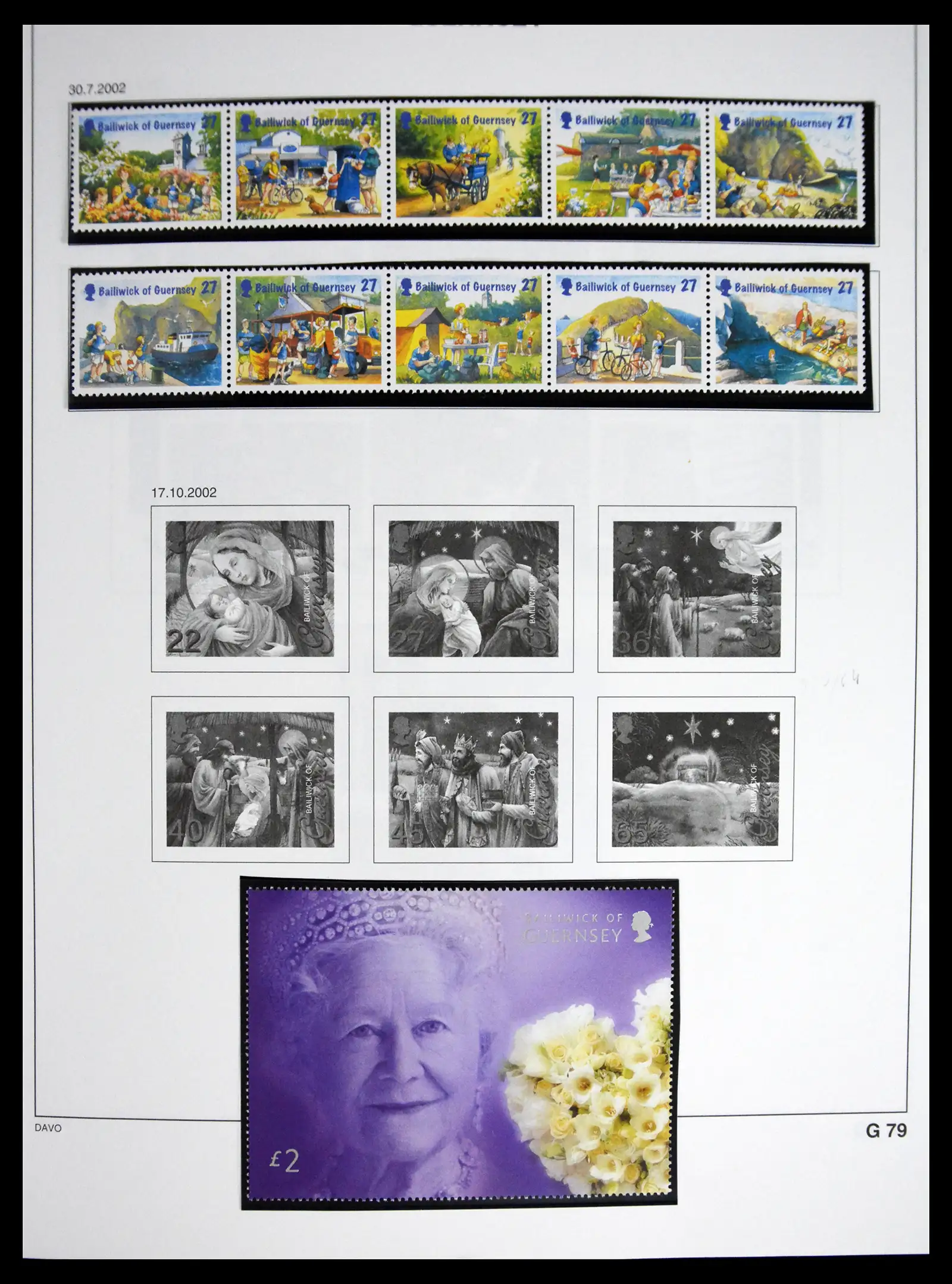 41448 0099 - Postzegelverzameling 41448 Guernsey 1941-2011.