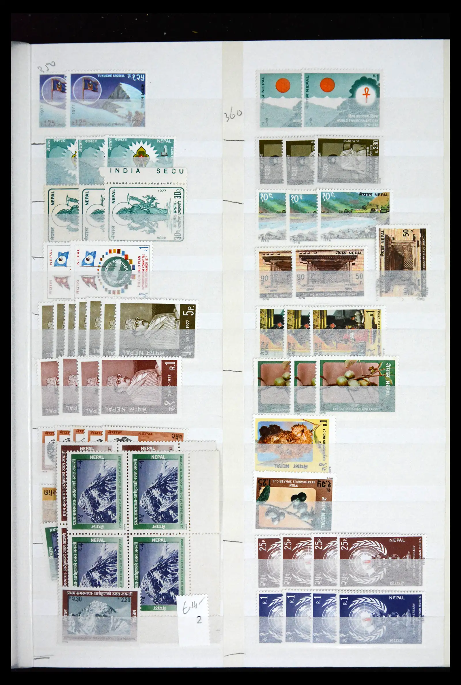 41451 0020 - Stamp collection 41451 Nepal 1881-2011.