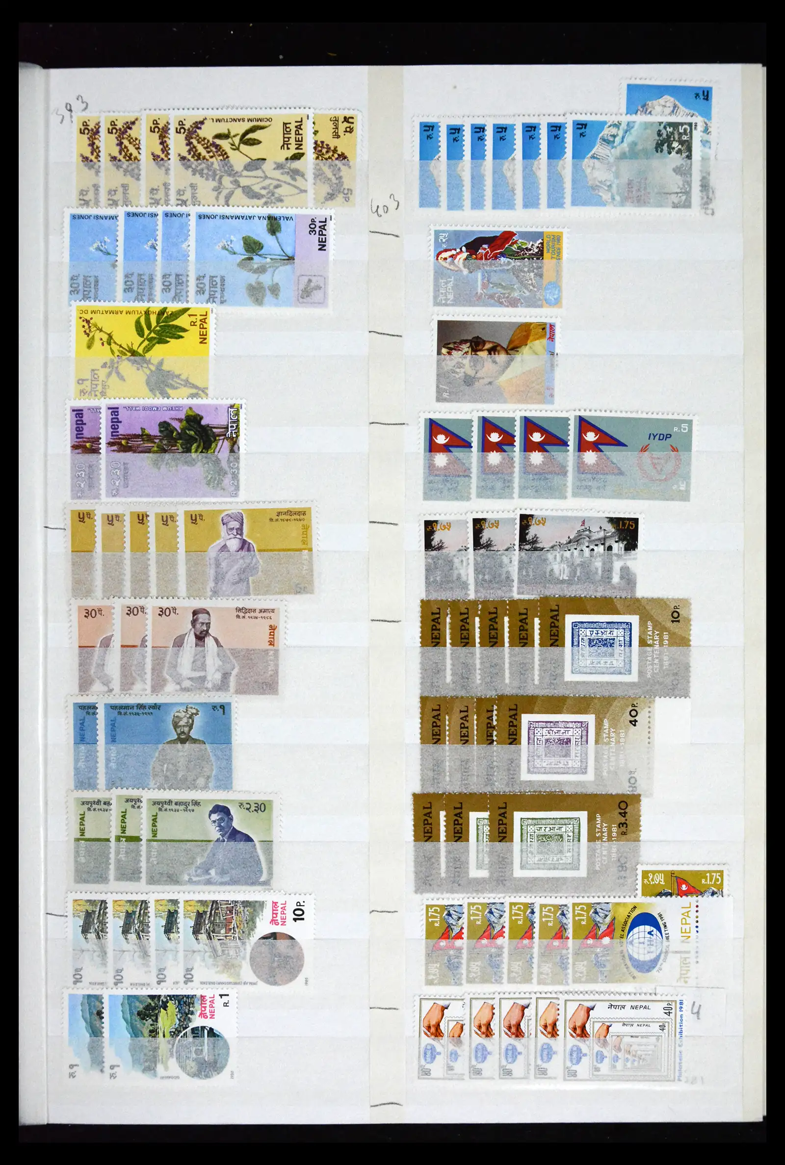 41451 0022 - Stamp collection 41451 Nepal 1881-2011.