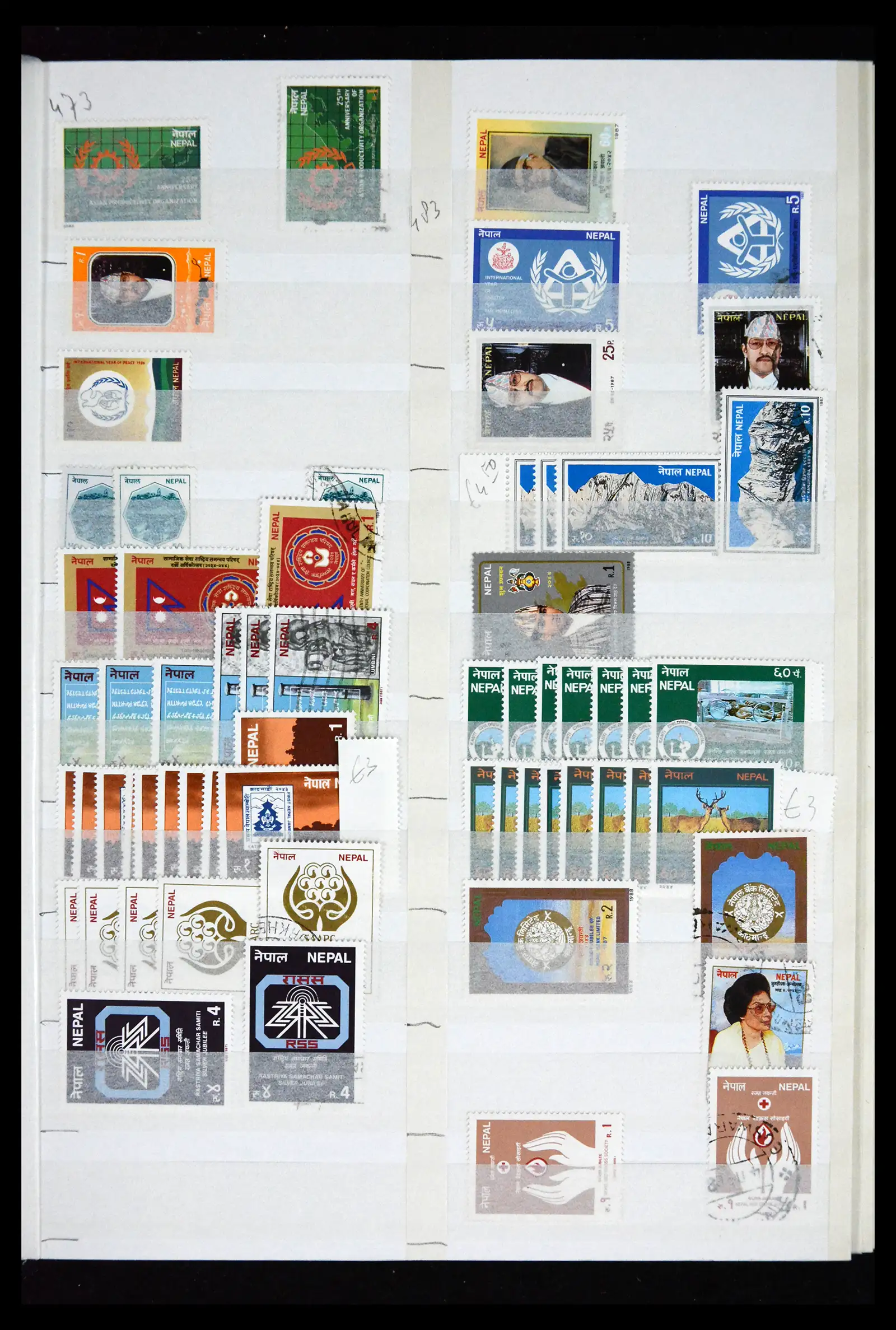 41451 0026 - Stamp collection 41451 Nepal 1881-2011.