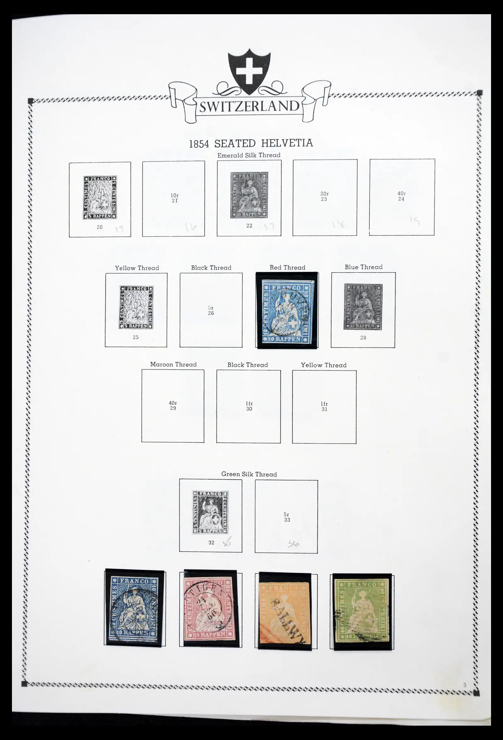 41464 0001 - Postzegelverzameling 41464 Zwitserland 1850-1979.