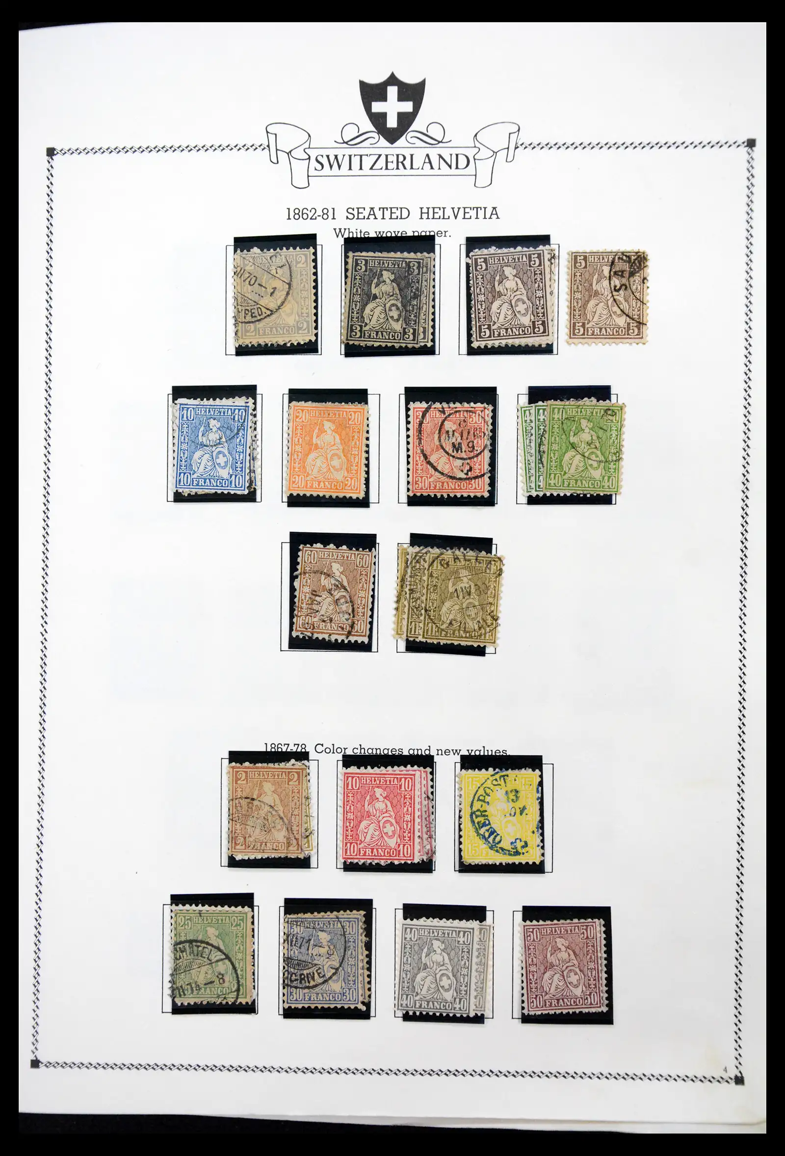 41464 0002 - Postzegelverzameling 41464 Zwitserland 1850-1979.