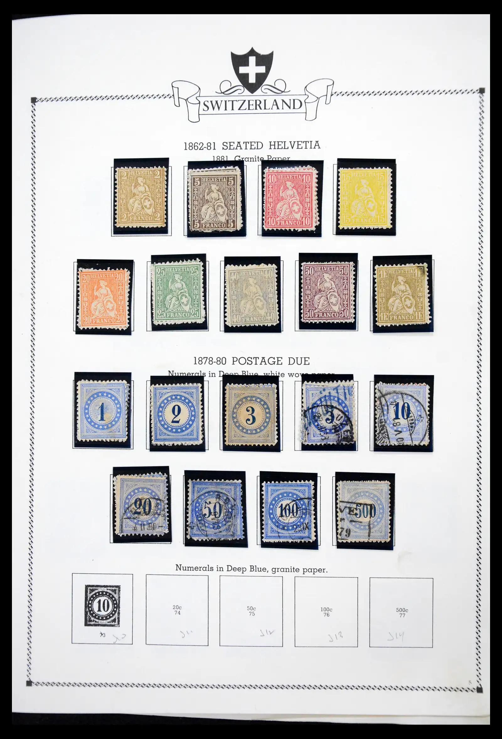 41464 0003 - Postzegelverzameling 41464 Zwitserland 1850-1979.
