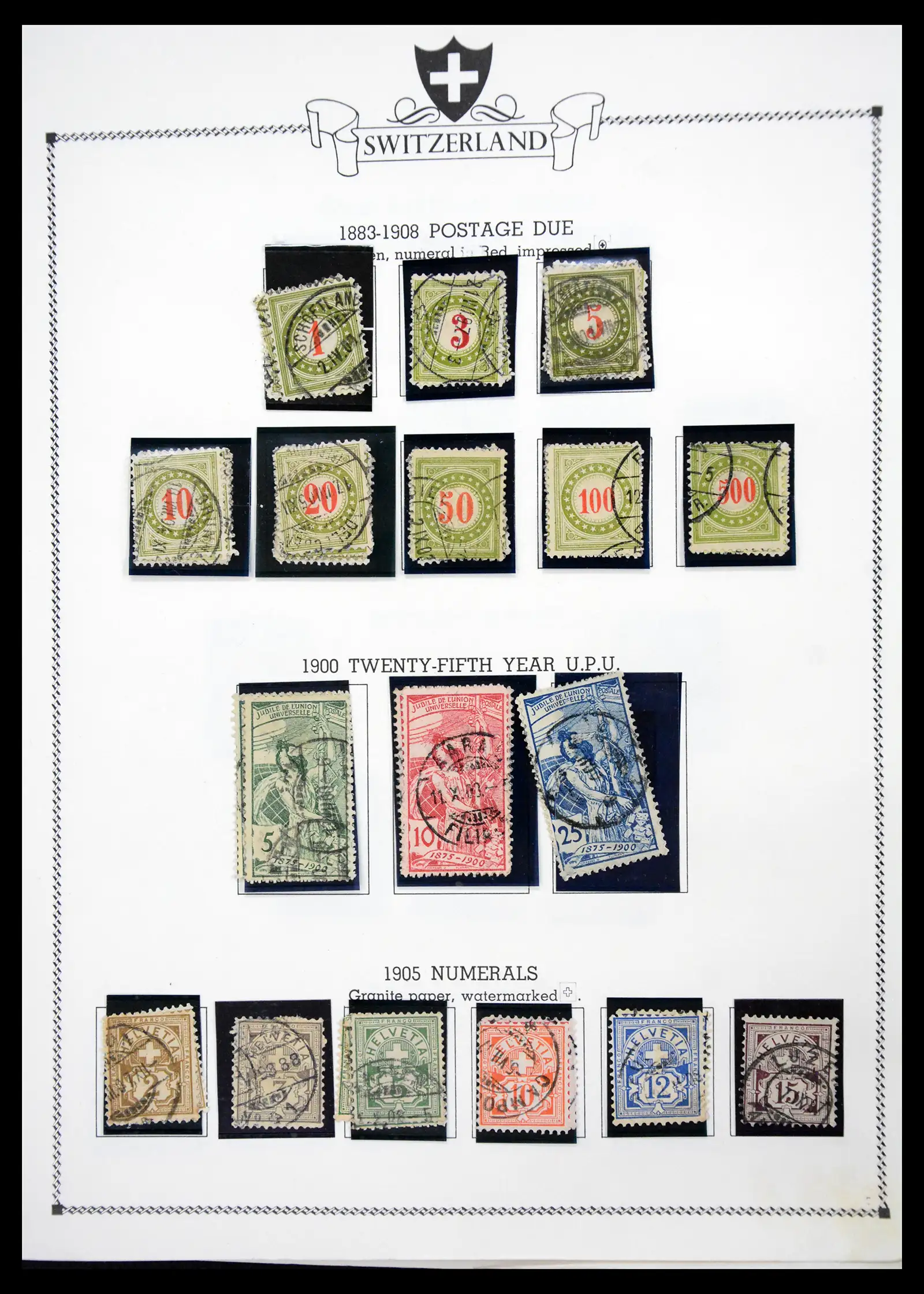 41464 0005 - Postzegelverzameling 41464 Zwitserland 1850-1979.