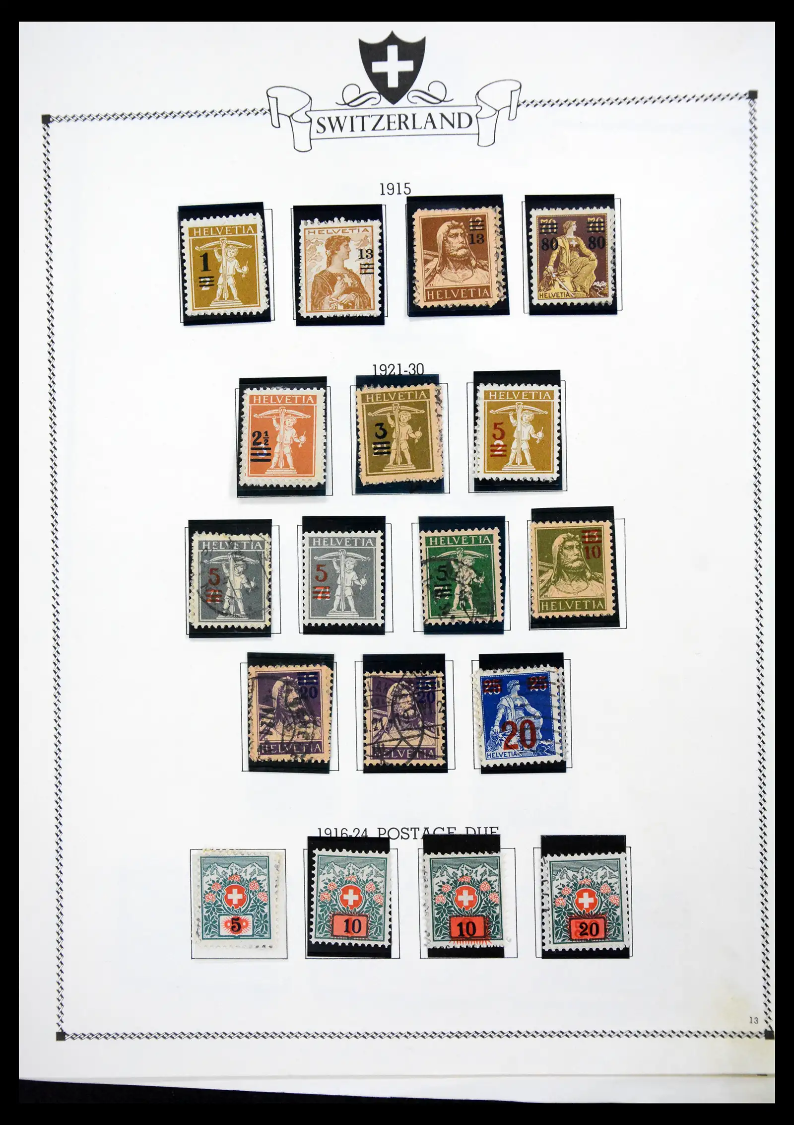 41464 0011 - Postzegelverzameling 41464 Zwitserland 1850-1979.