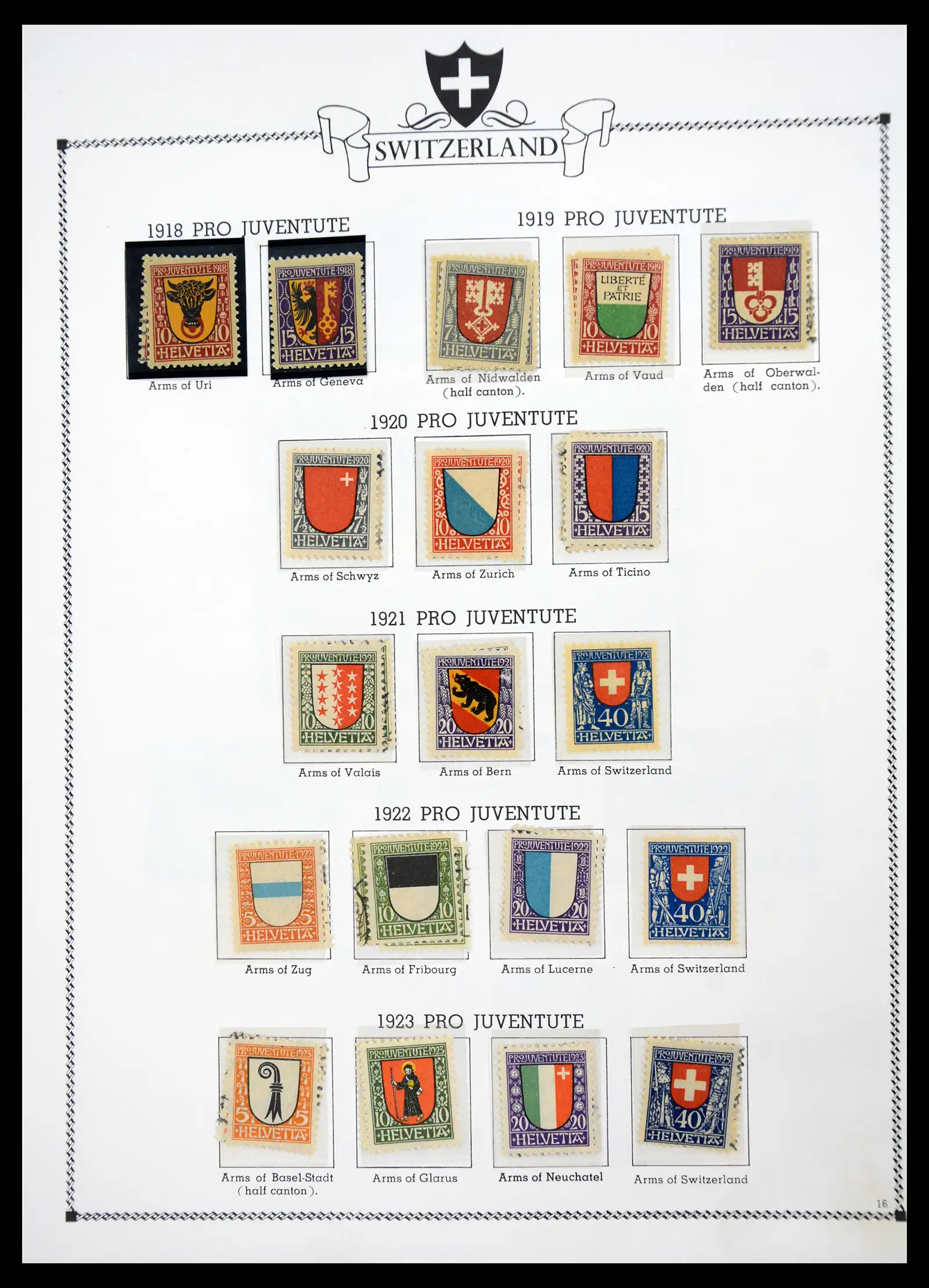41464 0015 - Postzegelverzameling 41464 Zwitserland 1850-1979.