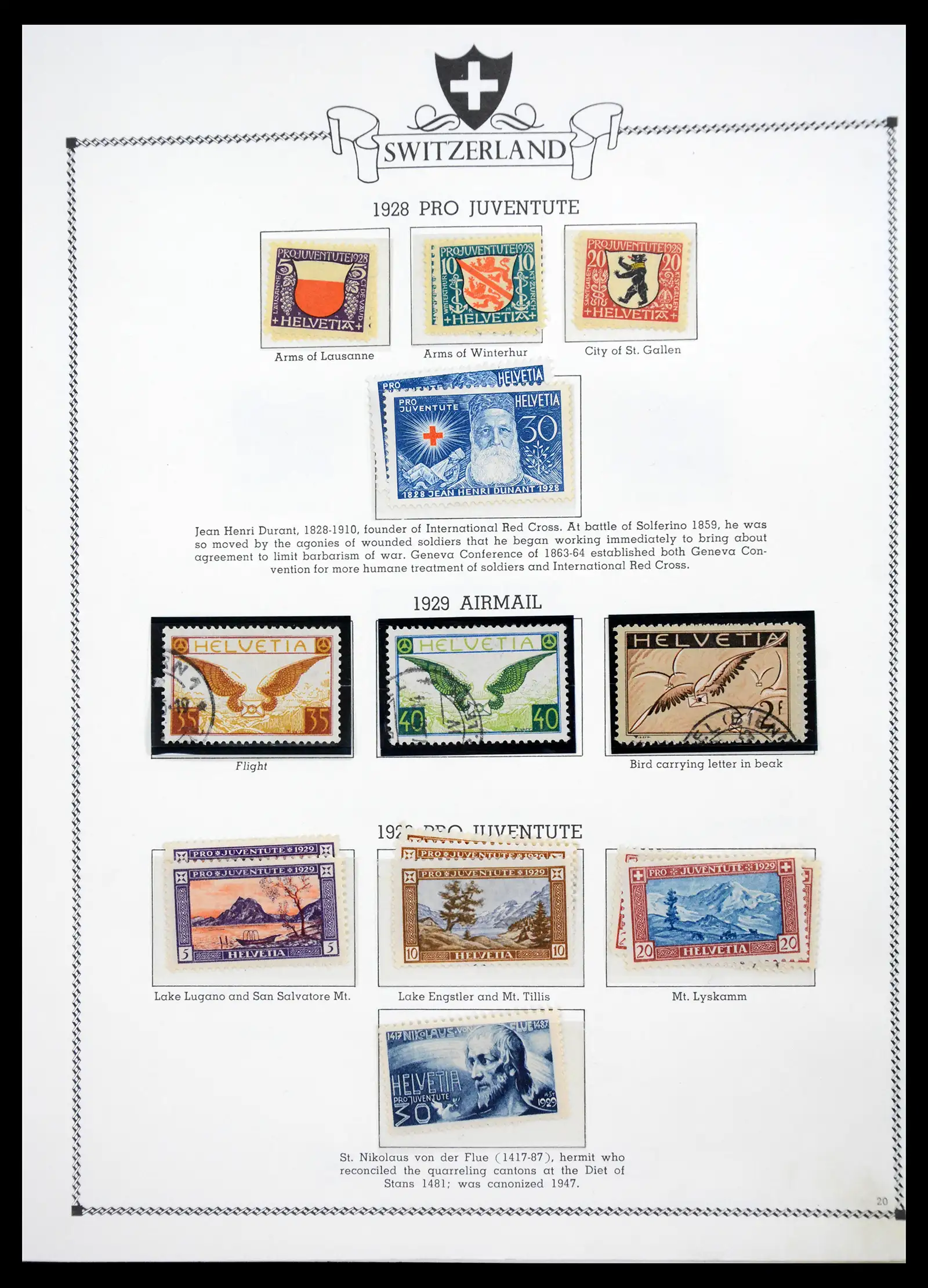 41464 0019 - Postzegelverzameling 41464 Zwitserland 1850-1979.