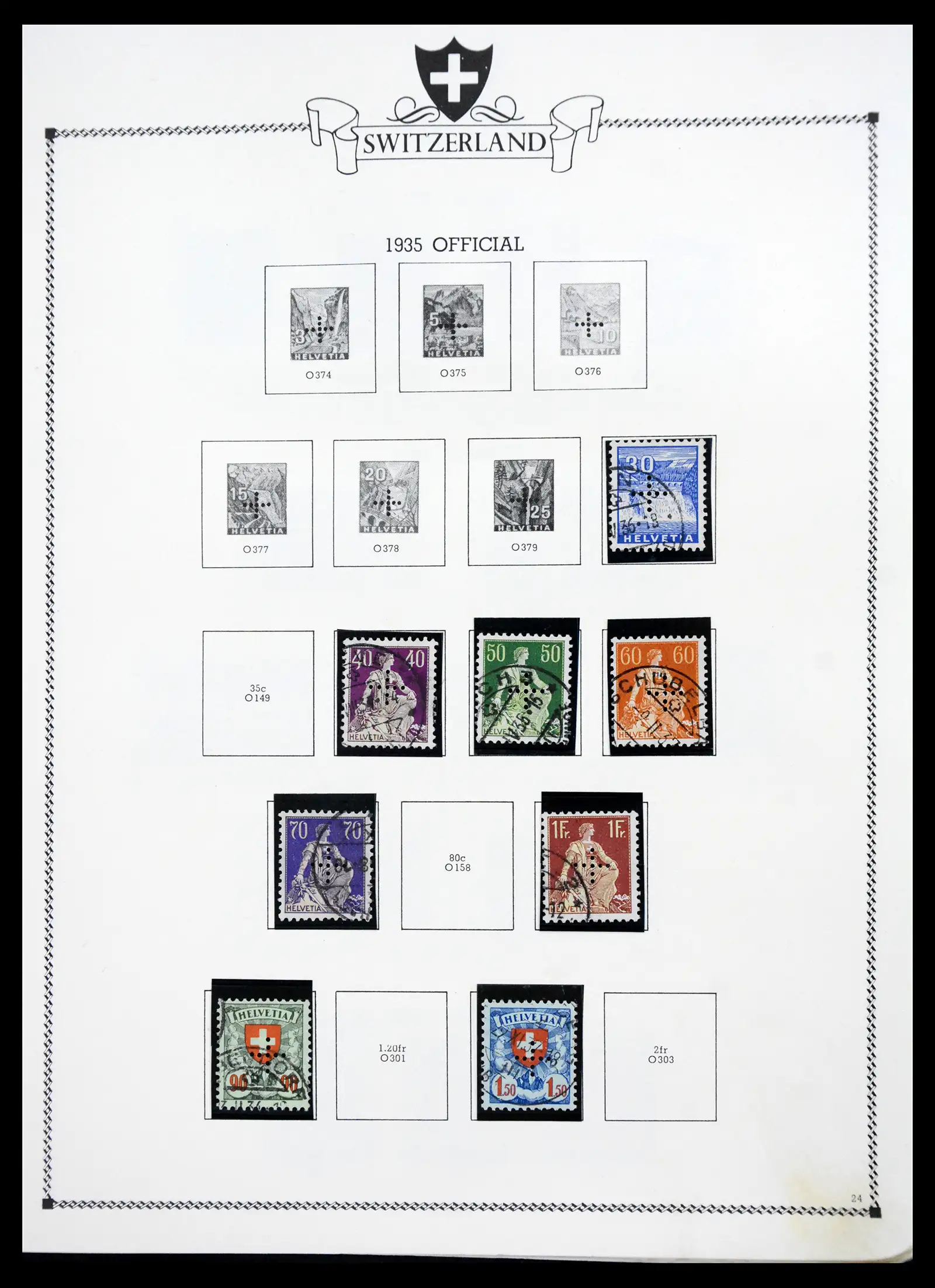 41464 0023 - Postzegelverzameling 41464 Zwitserland 1850-1979.
