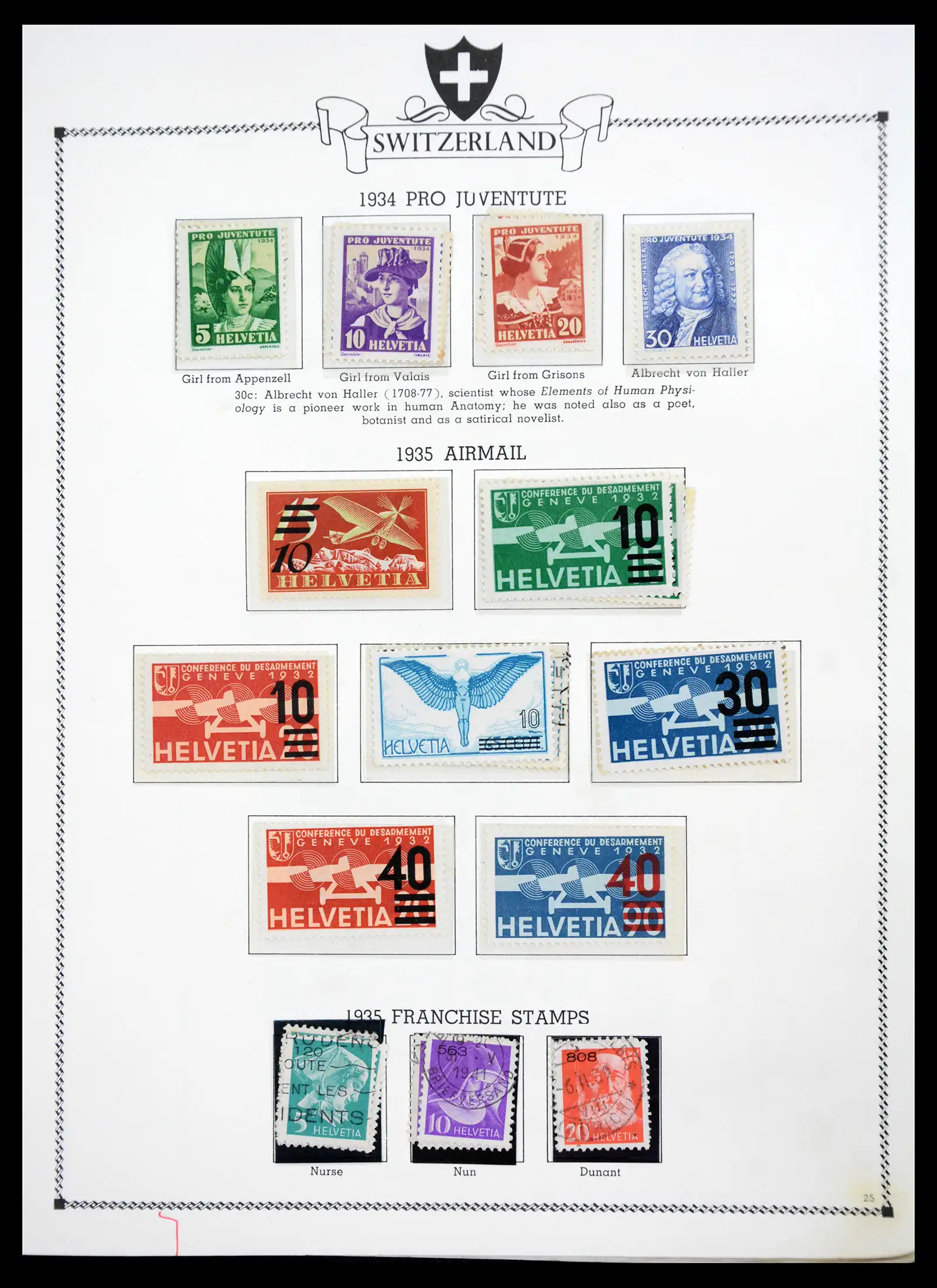 41464 0024 - Postzegelverzameling 41464 Zwitserland 1850-1979.