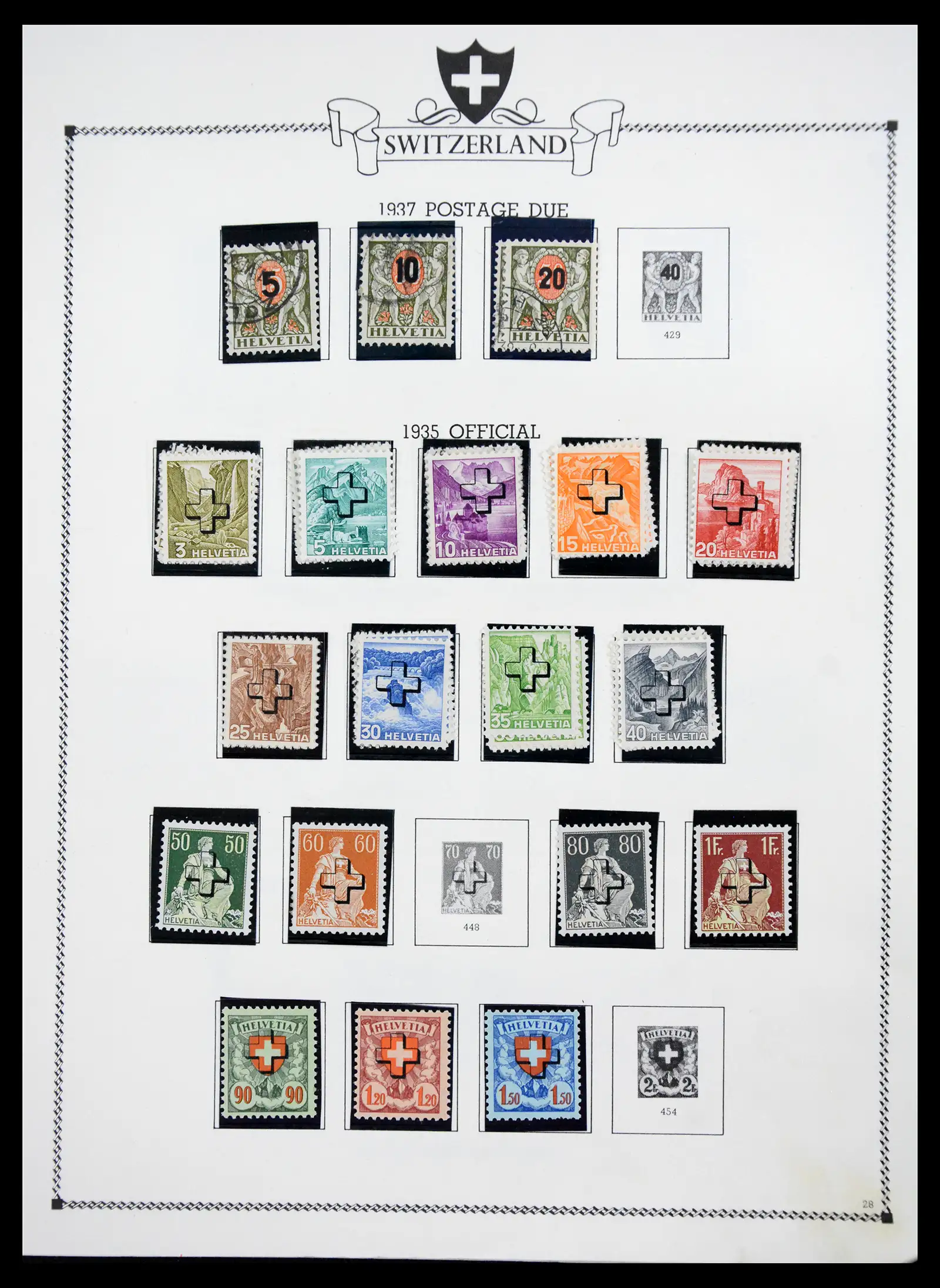 41464 0027 - Postzegelverzameling 41464 Zwitserland 1850-1979.