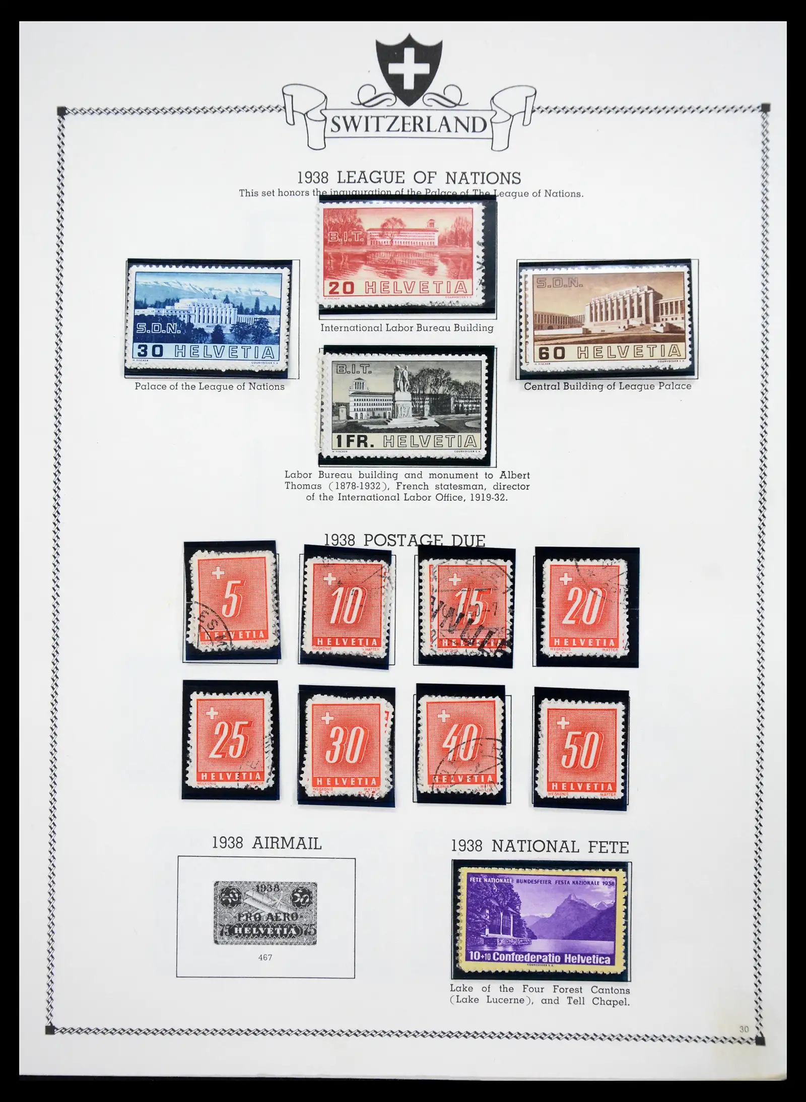 41464 0029 - Postzegelverzameling 41464 Zwitserland 1850-1979.