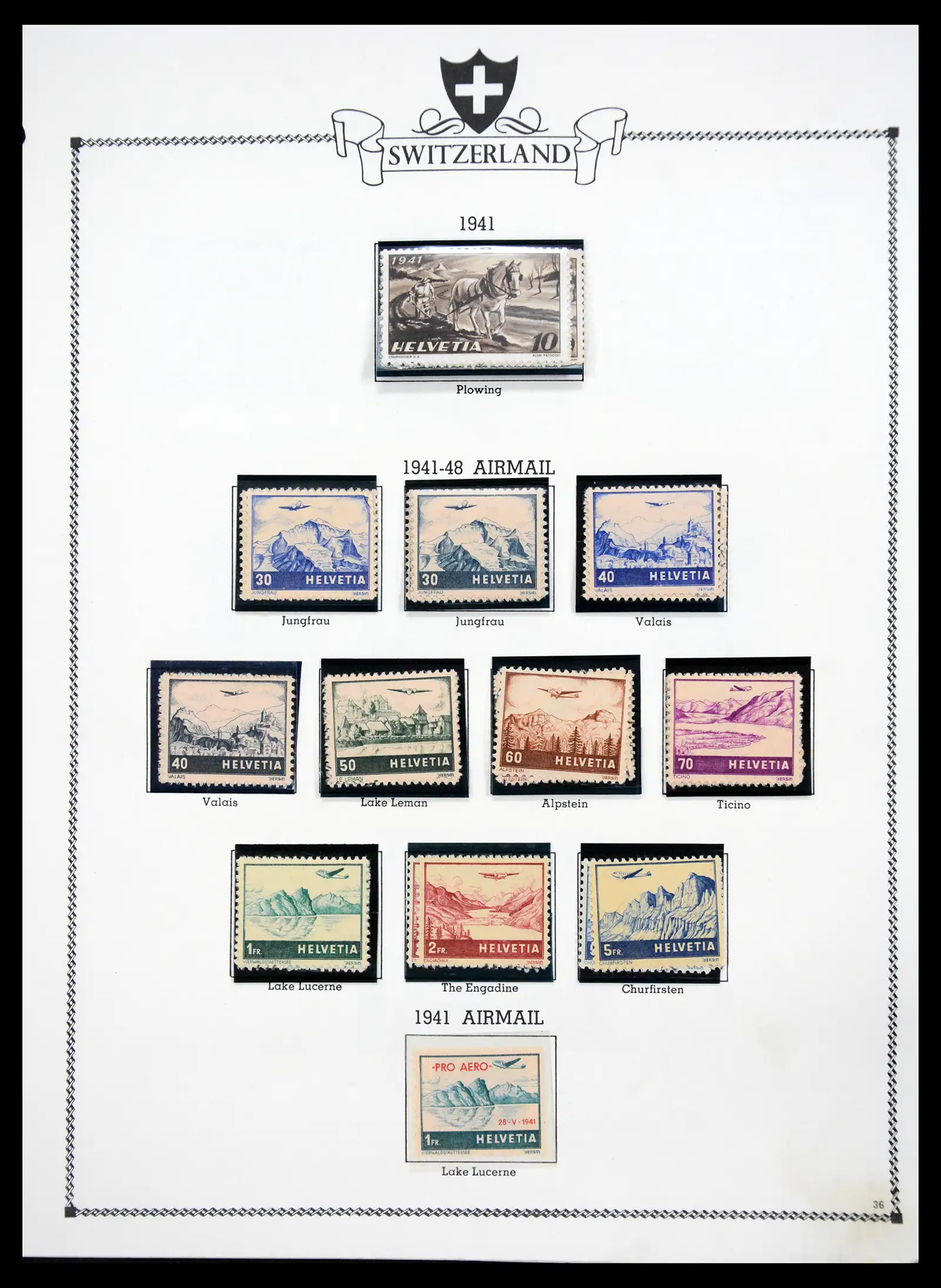 41464 0035 - Postzegelverzameling 41464 Zwitserland 1850-1979.