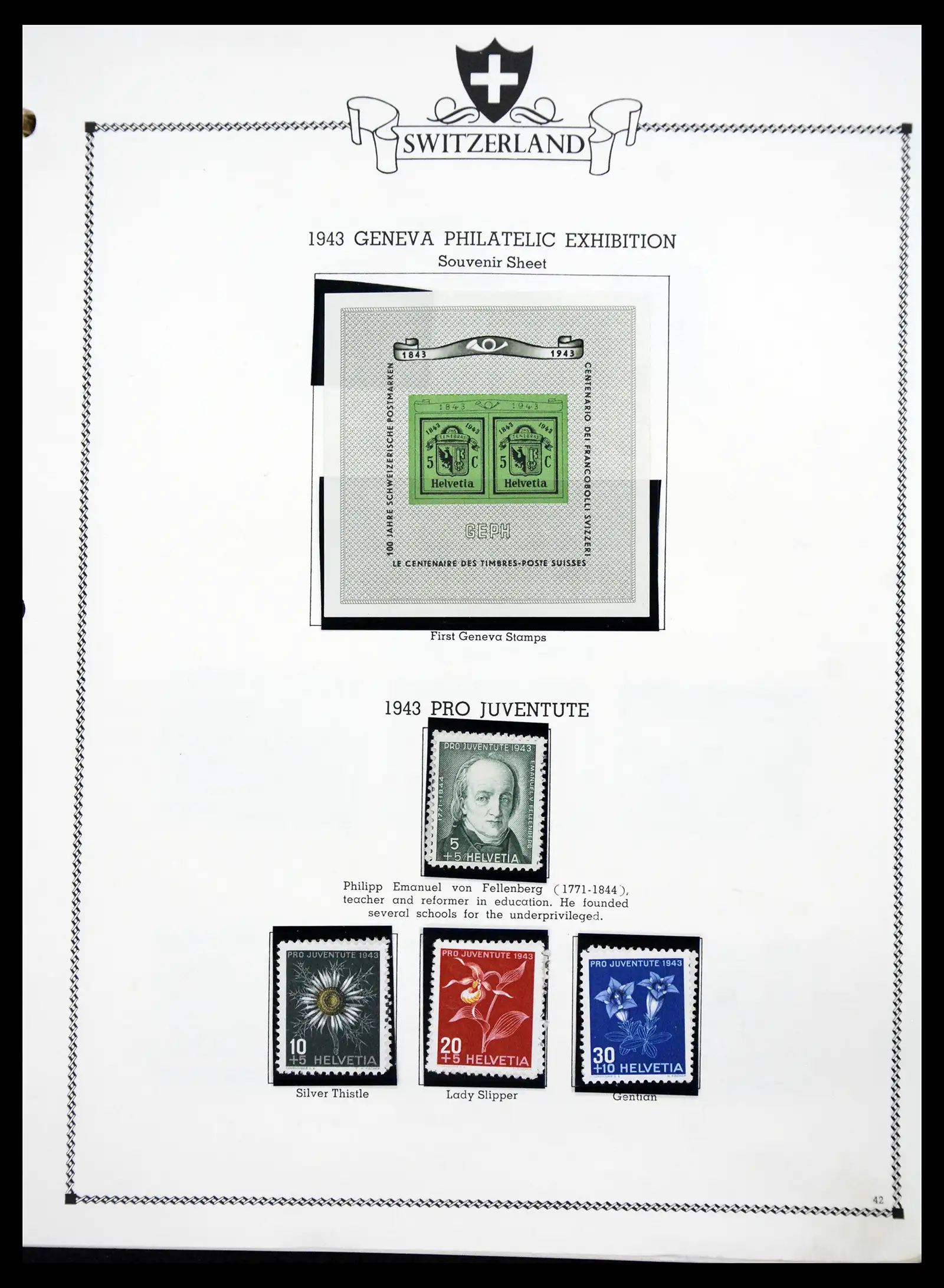 41464 0041 - Postzegelverzameling 41464 Zwitserland 1850-1979.