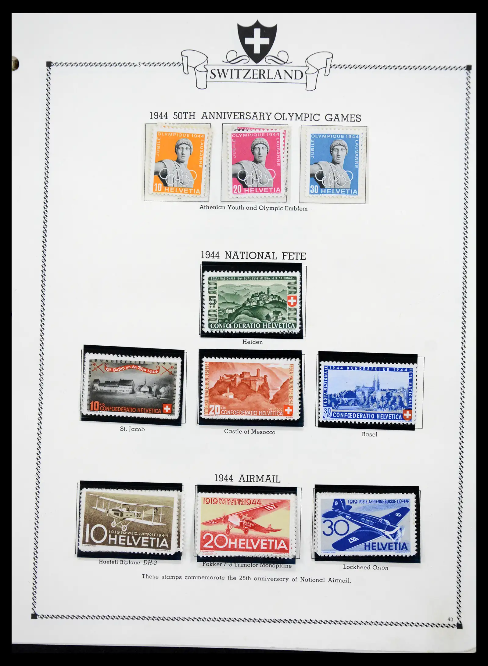 41464 0042 - Postzegelverzameling 41464 Zwitserland 1850-1979.