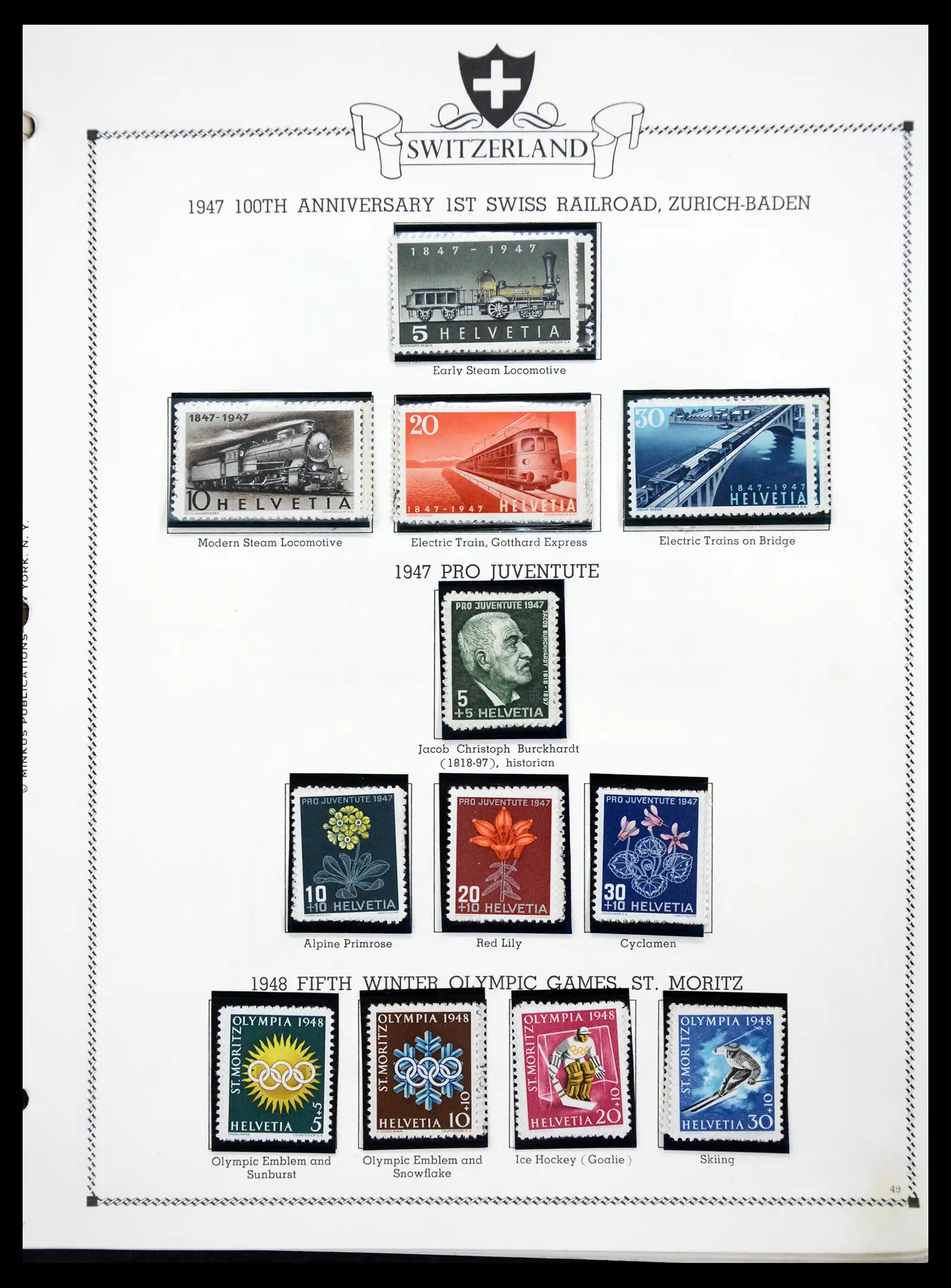 41464 0048 - Postzegelverzameling 41464 Zwitserland 1850-1979.