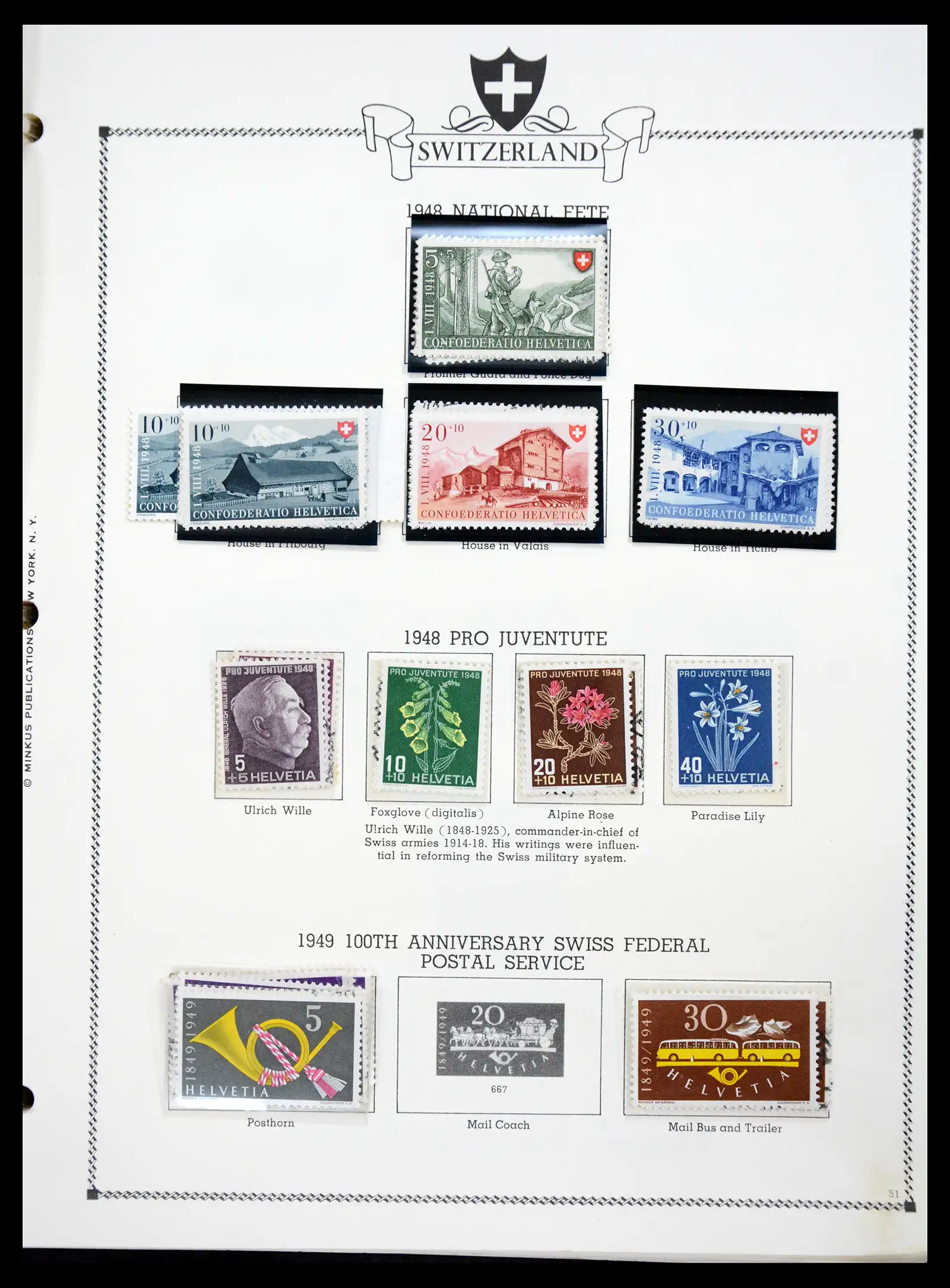 41464 0050 - Postzegelverzameling 41464 Zwitserland 1850-1979.