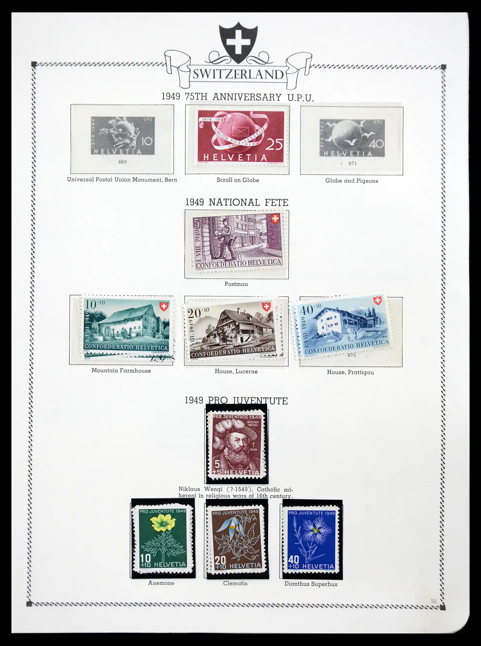 41464 0051 - Postzegelverzameling 41464 Zwitserland 1850-1979.