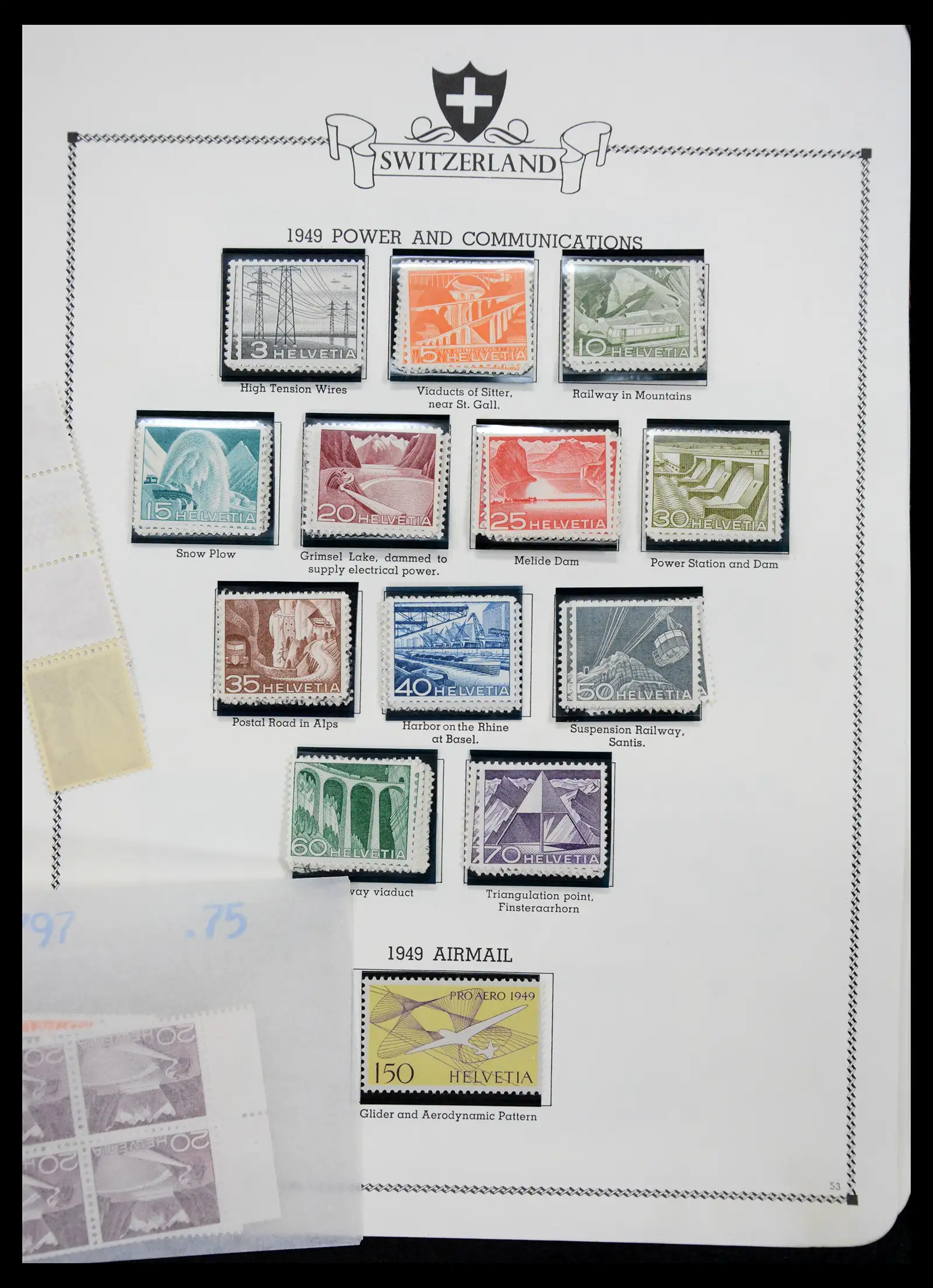 41464 0052 - Postzegelverzameling 41464 Zwitserland 1850-1979.