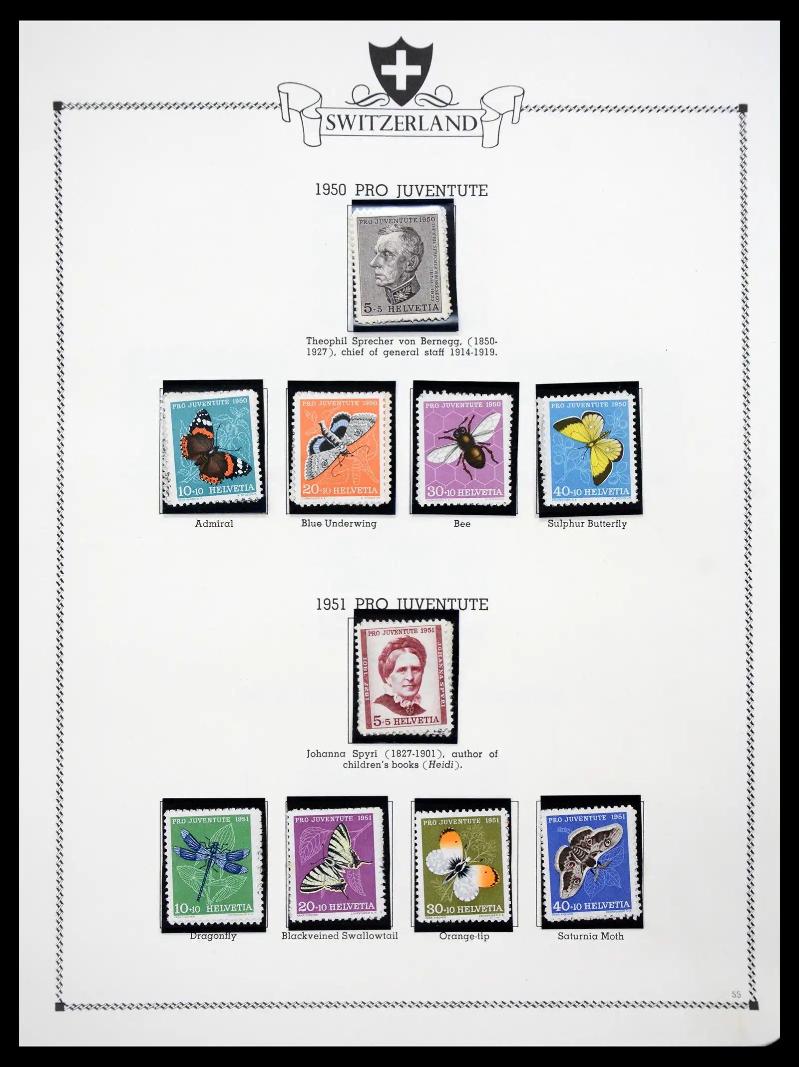 41464 0055 - Postzegelverzameling 41464 Zwitserland 1850-1979.