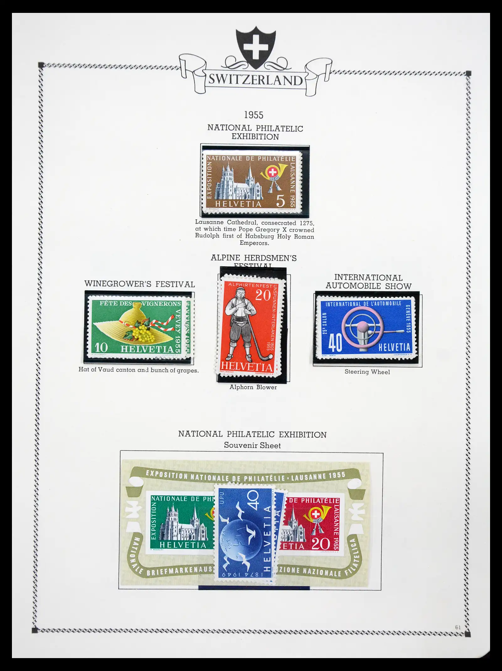 41464 0061 - Postzegelverzameling 41464 Zwitserland 1850-1979.