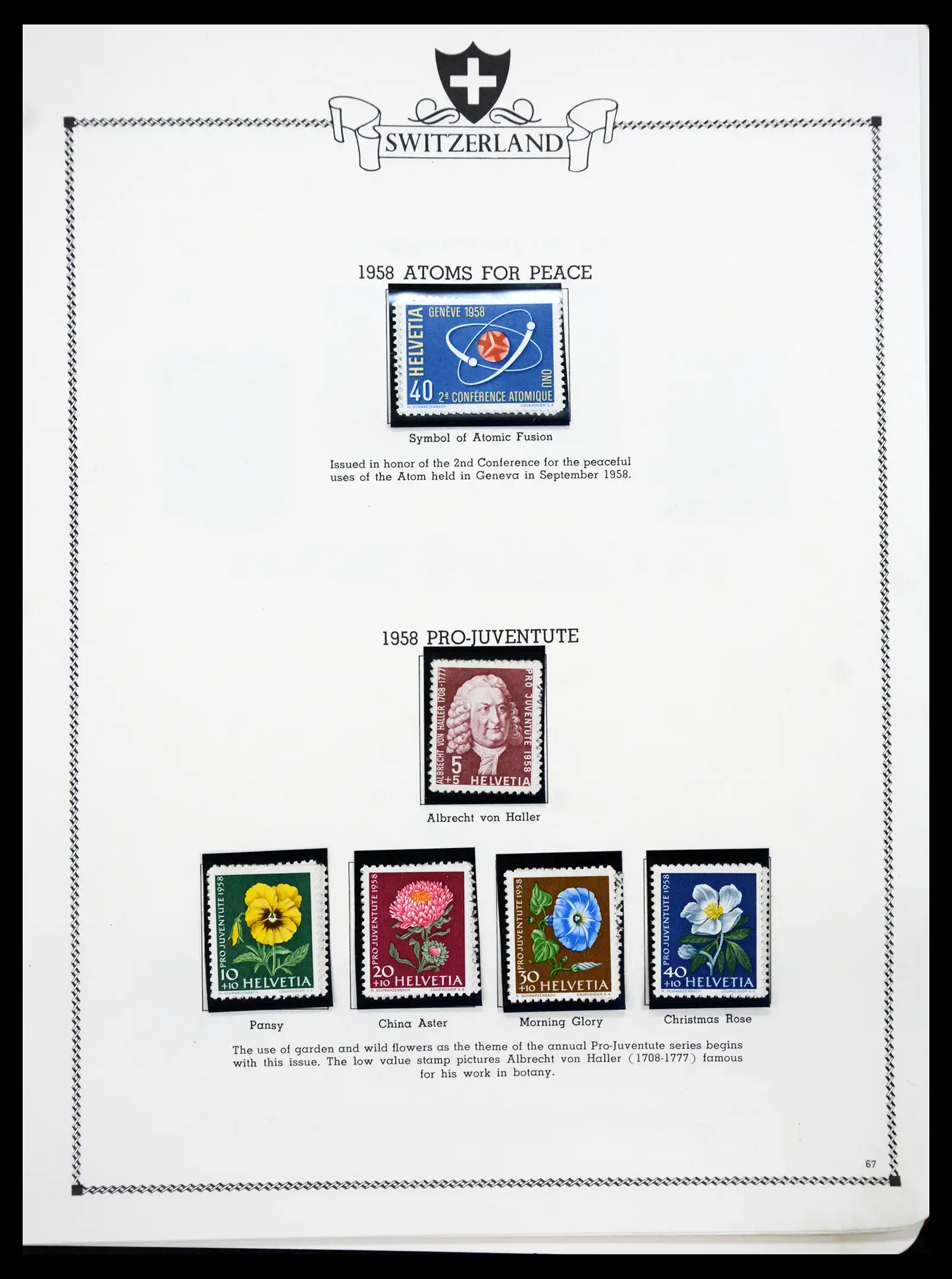 41464 0067 - Postzegelverzameling 41464 Zwitserland 1850-1979.