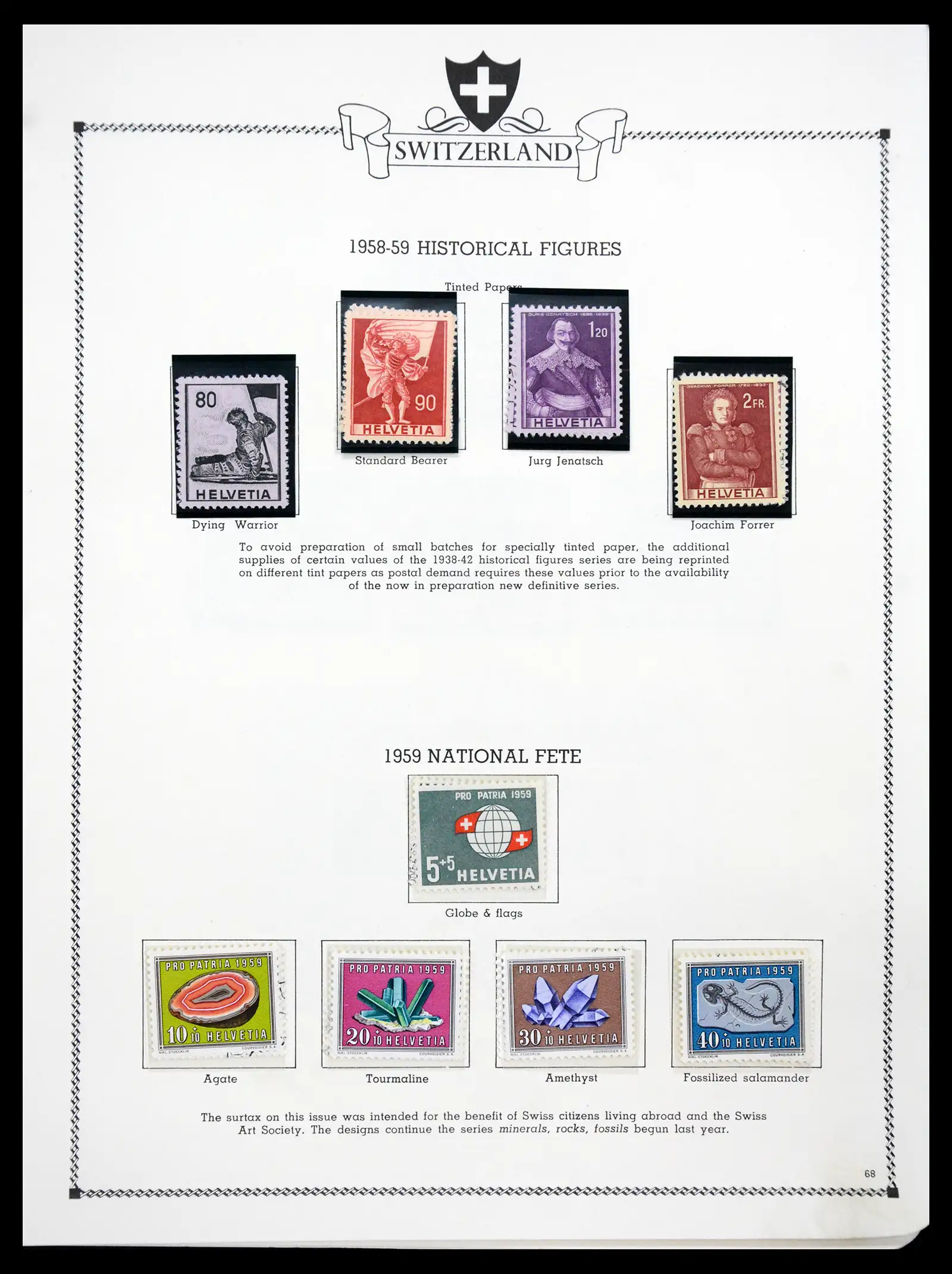 41464 0068 - Postzegelverzameling 41464 Zwitserland 1850-1979.