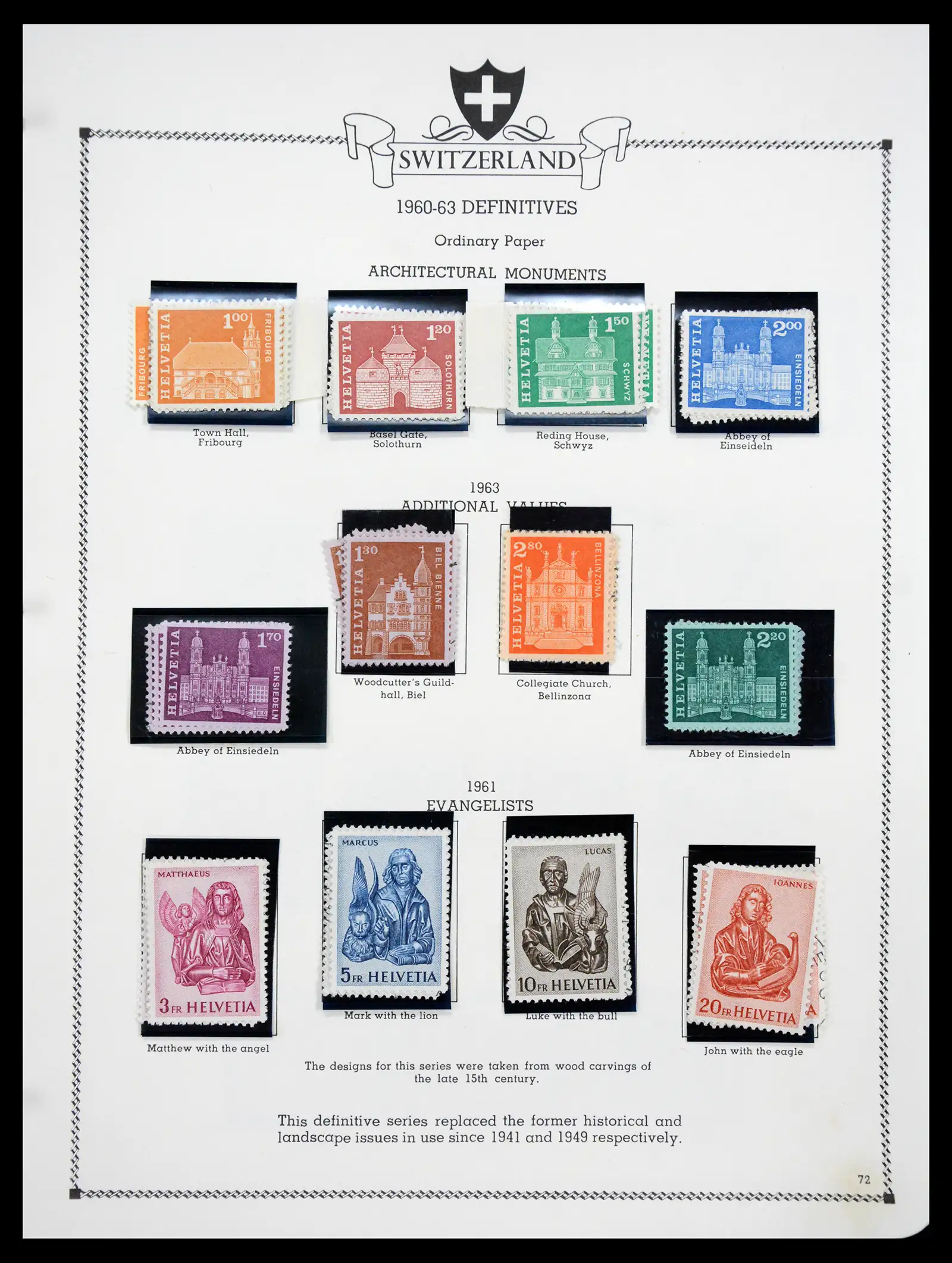 41464 0073 - Postzegelverzameling 41464 Zwitserland 1850-1979.