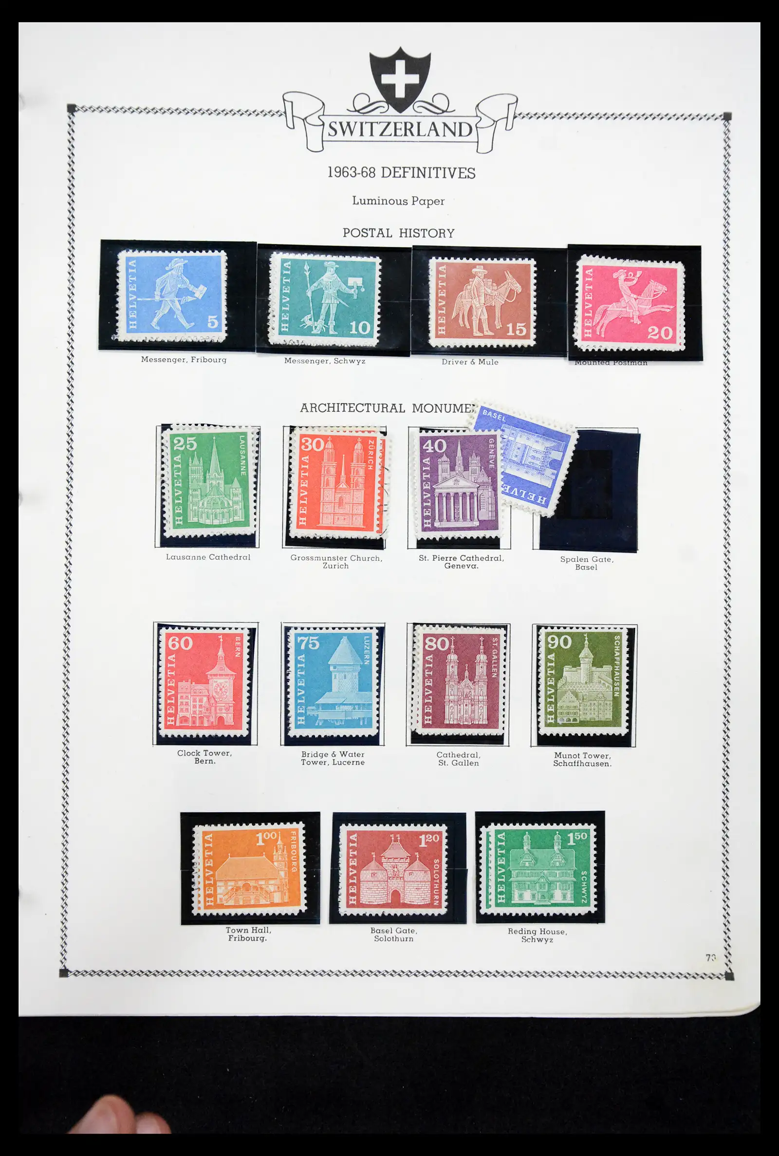 41464 0074 - Postzegelverzameling 41464 Zwitserland 1850-1979.