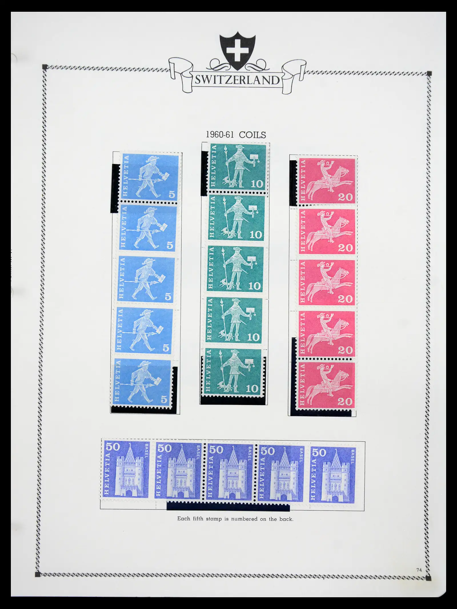 41464 0075 - Postzegelverzameling 41464 Zwitserland 1850-1979.