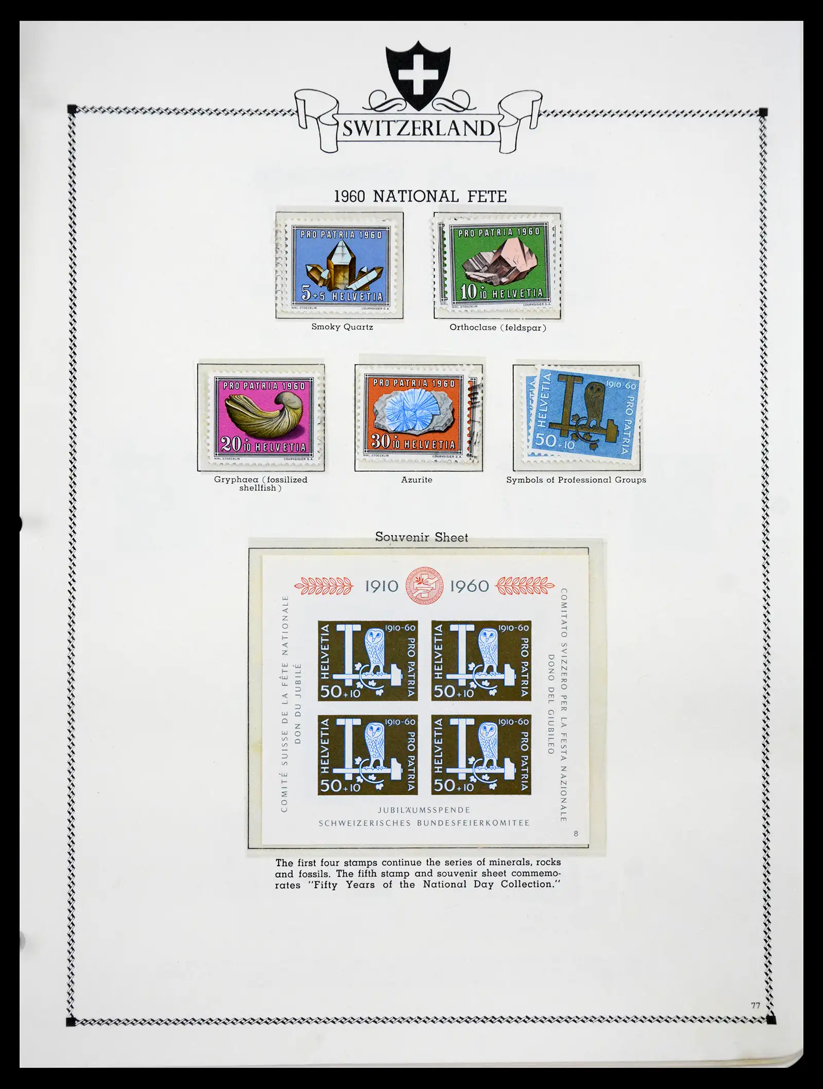 41464 0076 - Postzegelverzameling 41464 Zwitserland 1850-1979.