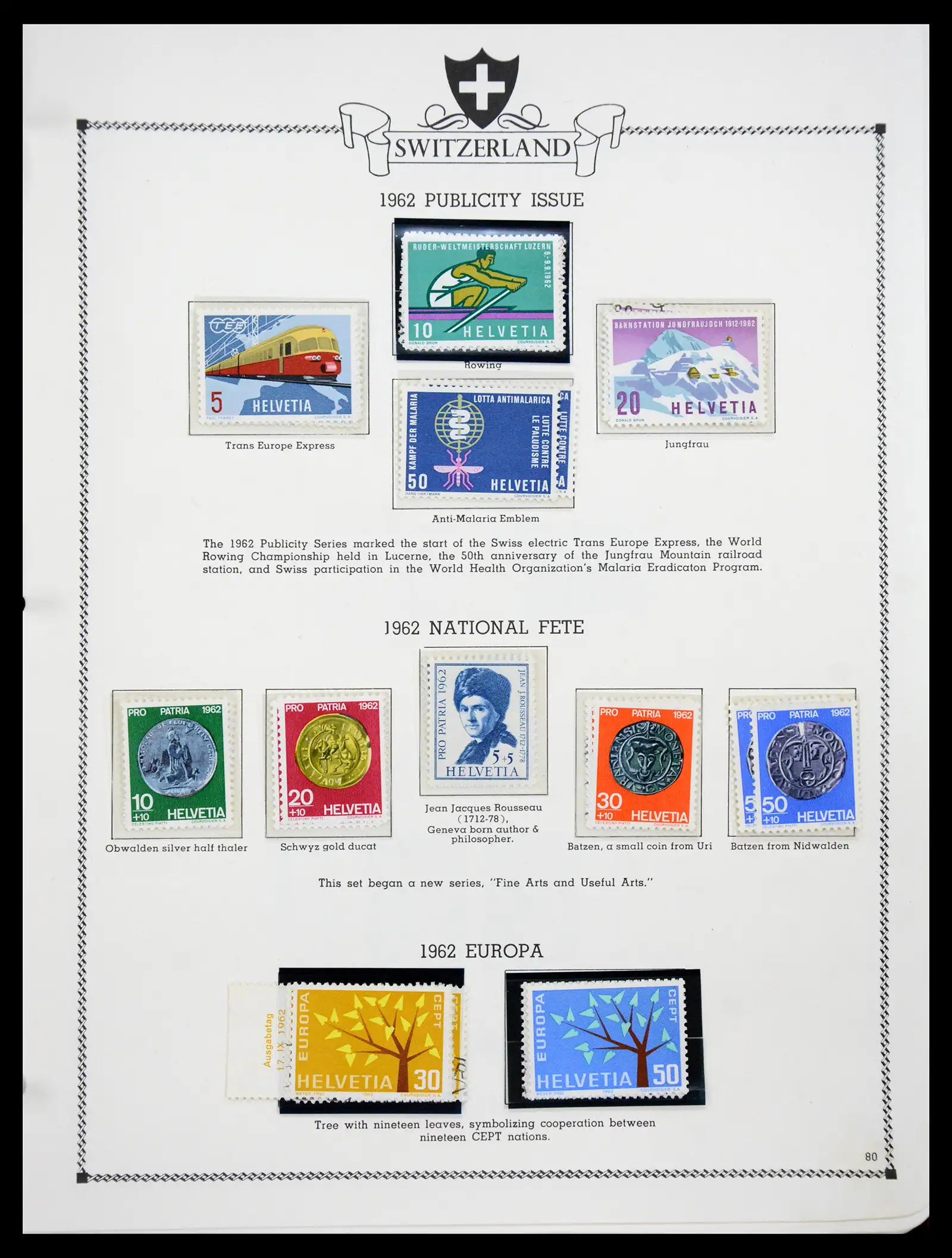 41464 0079 - Postzegelverzameling 41464 Zwitserland 1850-1979.