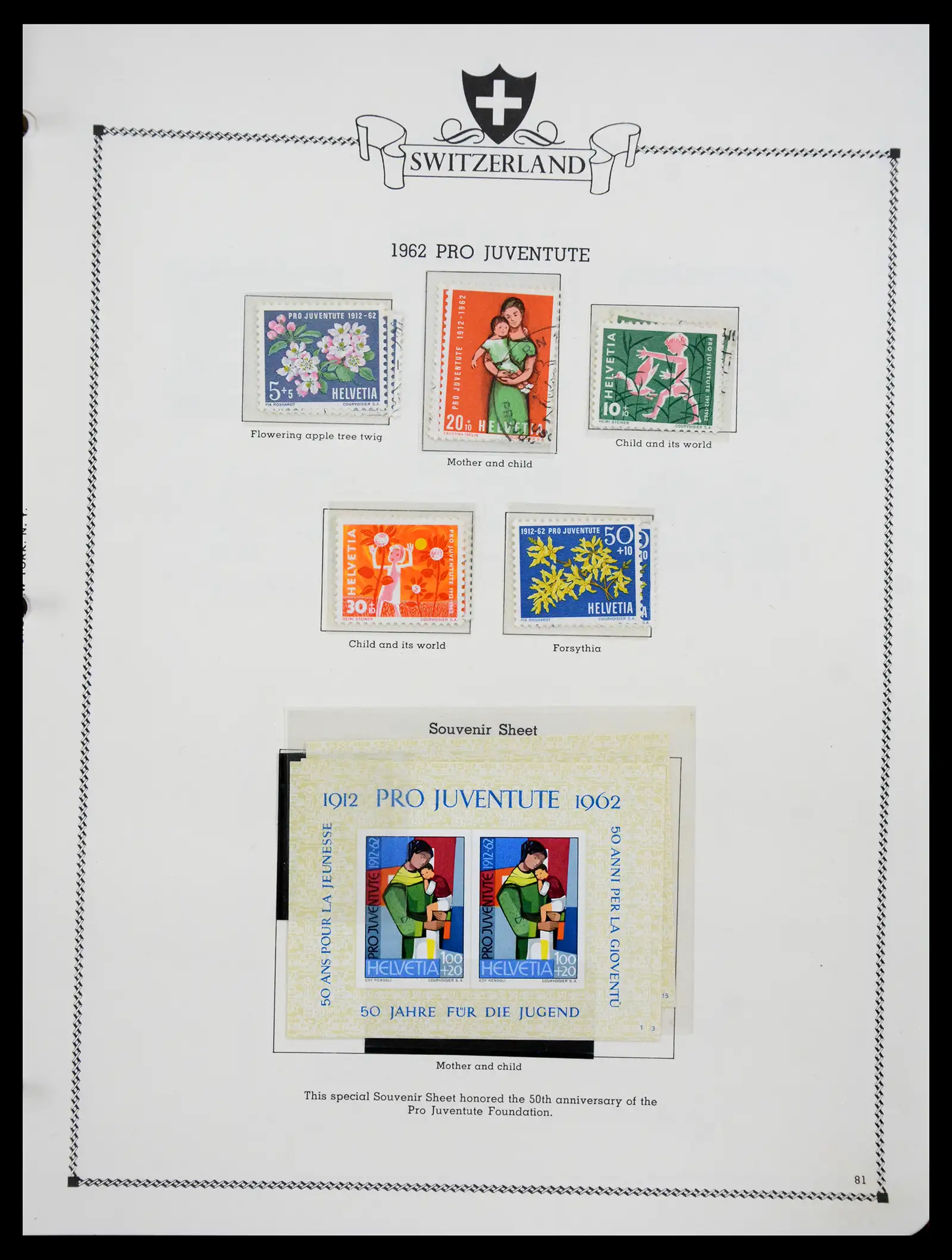 41464 0080 - Postzegelverzameling 41464 Zwitserland 1850-1979.