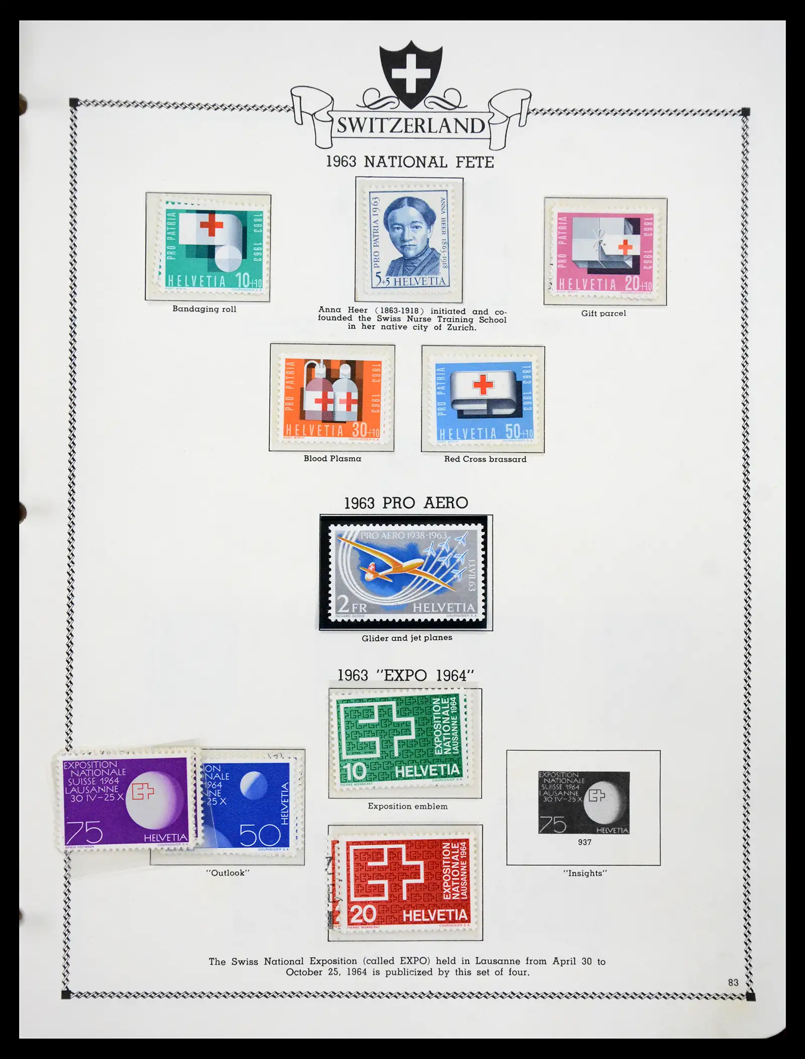 41464 0082 - Postzegelverzameling 41464 Zwitserland 1850-1979.