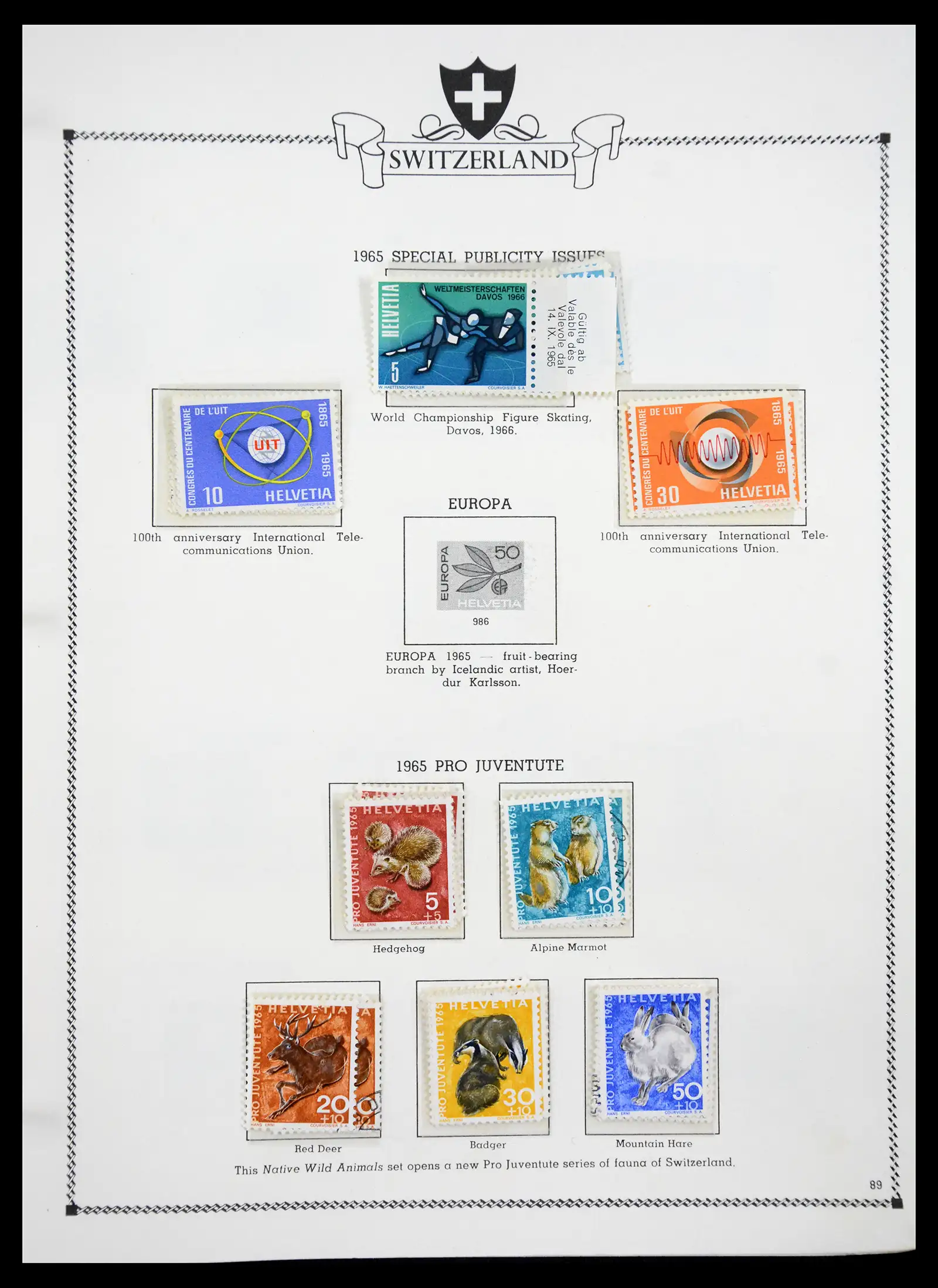 41464 0089 - Postzegelverzameling 41464 Zwitserland 1850-1979.